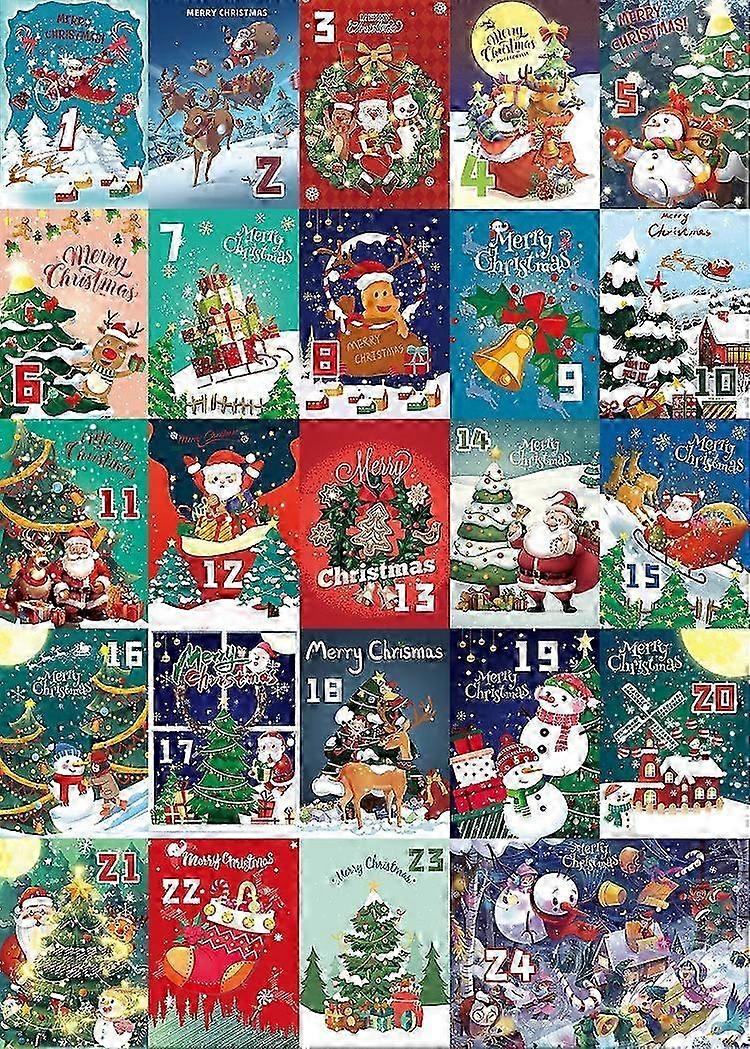 Christmas Puzzle Calendar for Children - 24 Day Countdown with Blind Boxes