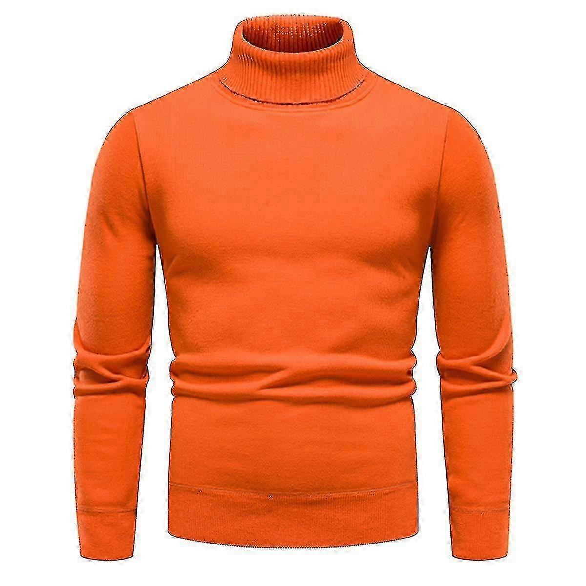 Cloudstyle Men"s Casual Slim Fit Solid Color Turtleneck Sweater f74