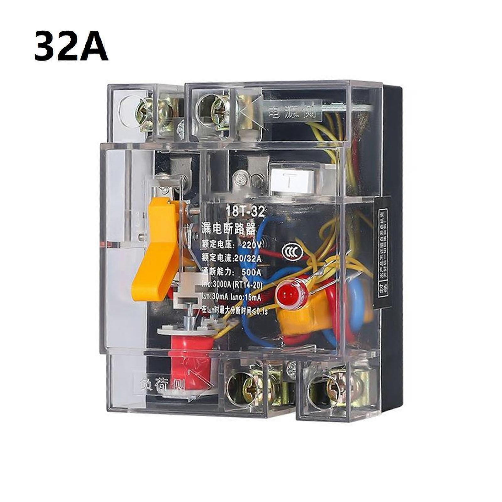 Mosiee Dz18L-32 Leakage Protector Switch Ac220V Circuit Breaker With Leakage Protection
