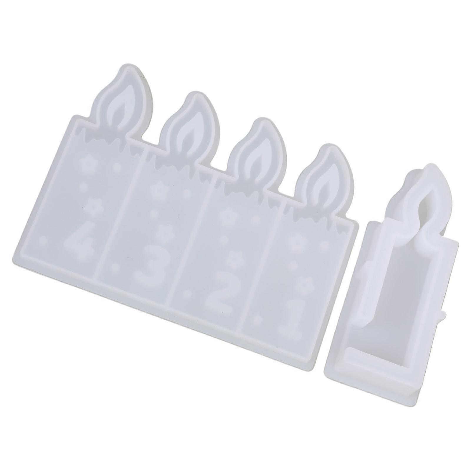 Versatile Sturdy Silicone Mold for Making Customes Number Candle and Resin Art Great Accessory for Enthusiasts Multicolor