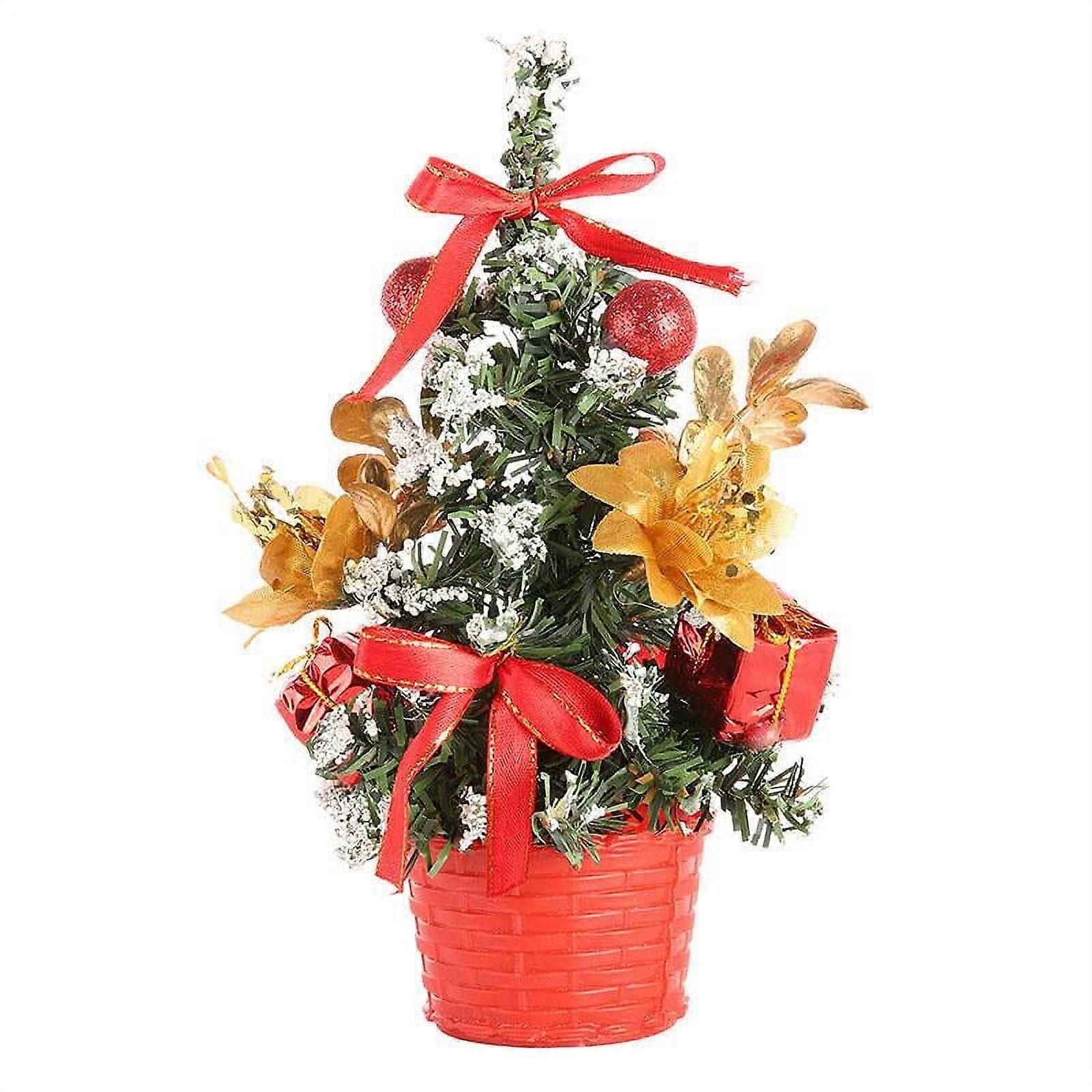 Artificial Christmas Tree Tabletop Red