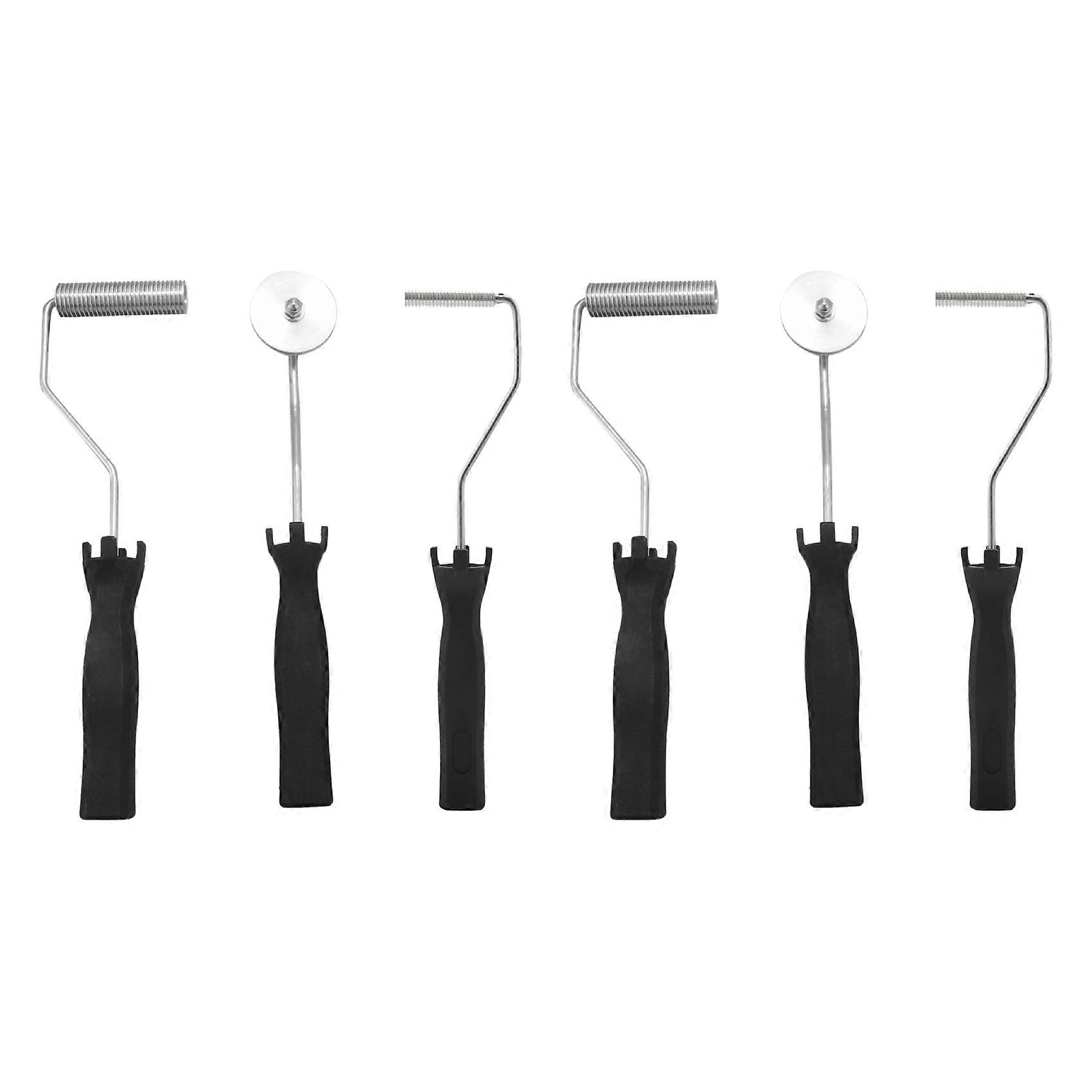 6Pcs Fiberglass Roller Kit Bubble Paddle Tool Laminating Roller Kit for Mould