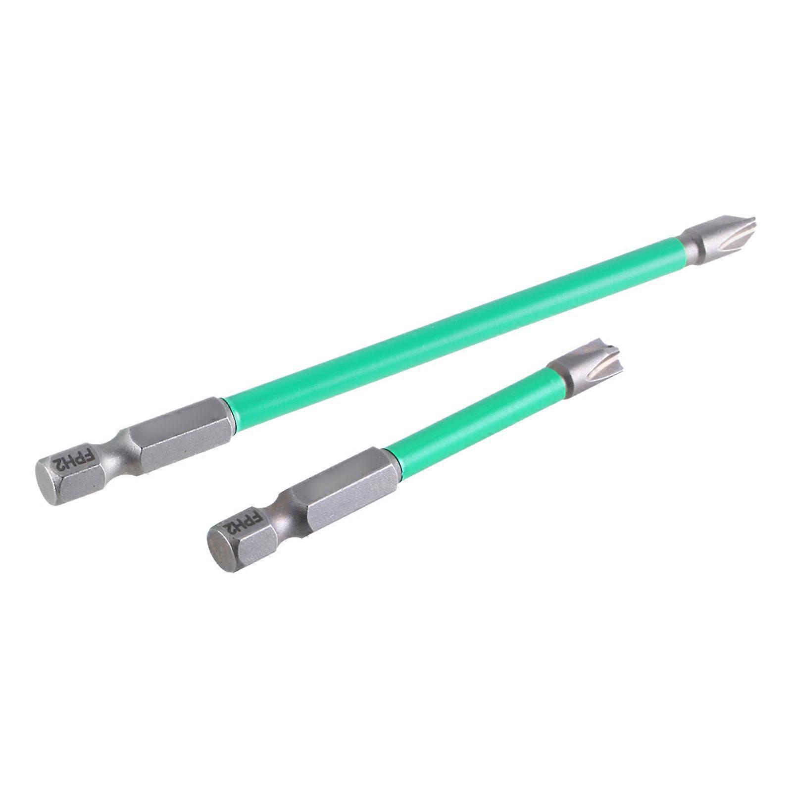 High Hardness Steel Precise Screwdriver Bit Crossheads  Bit With Long Insulating Cover For Safety Electrician Works Multicolor