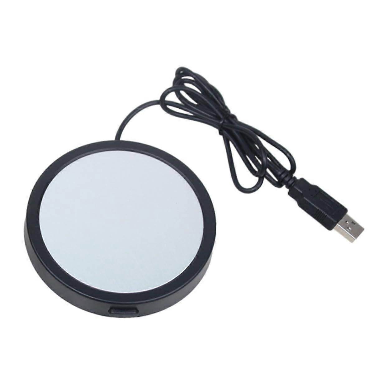 USB Mug Warmer with Metal Base, USB Powered Coffee Cup Heater for Desk, Tea and Milk Drinks