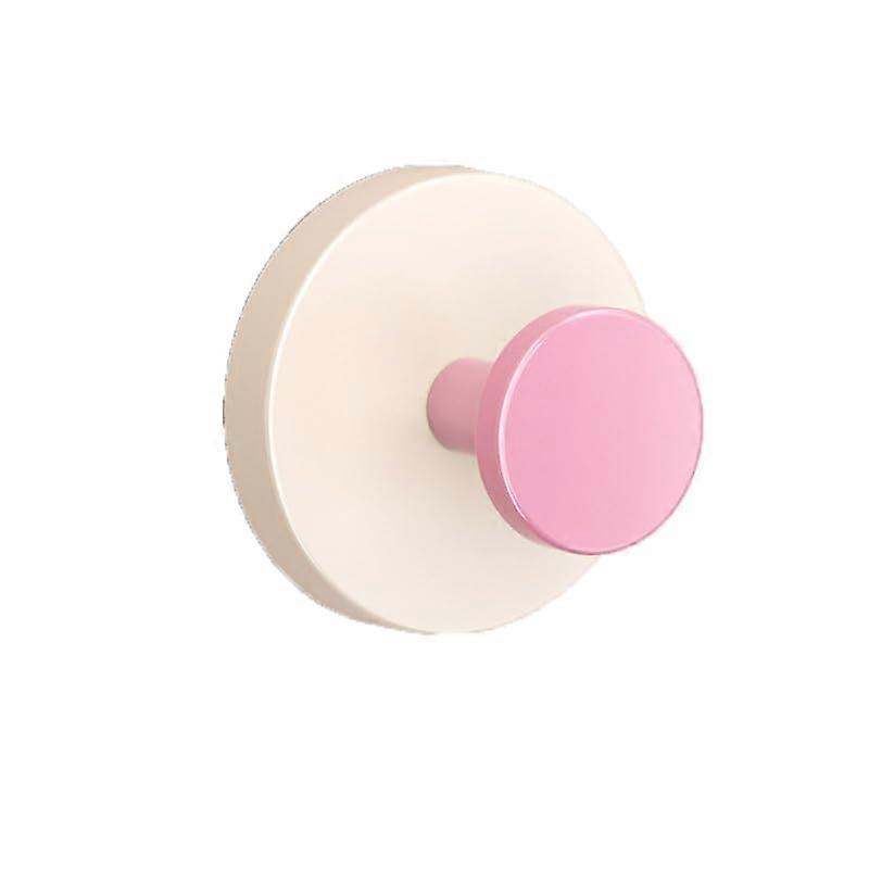 Suction Cup Hook with Strong Suction Grip, NoDrill Bathroom and Kitchen Wall Hook, Pink