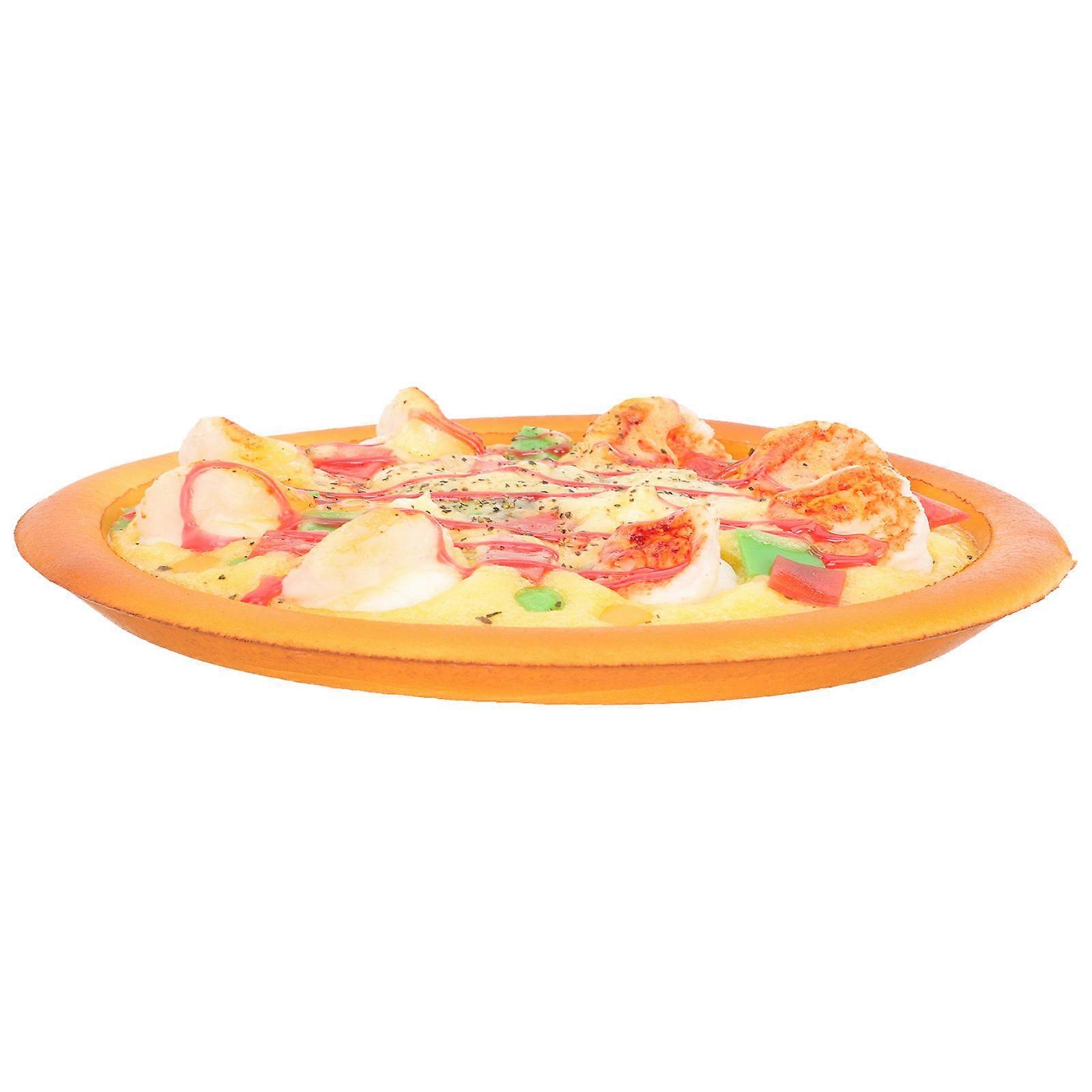 Artificial Pizza Prop for Decoration Realistic Appearance PU Material 1 Piece