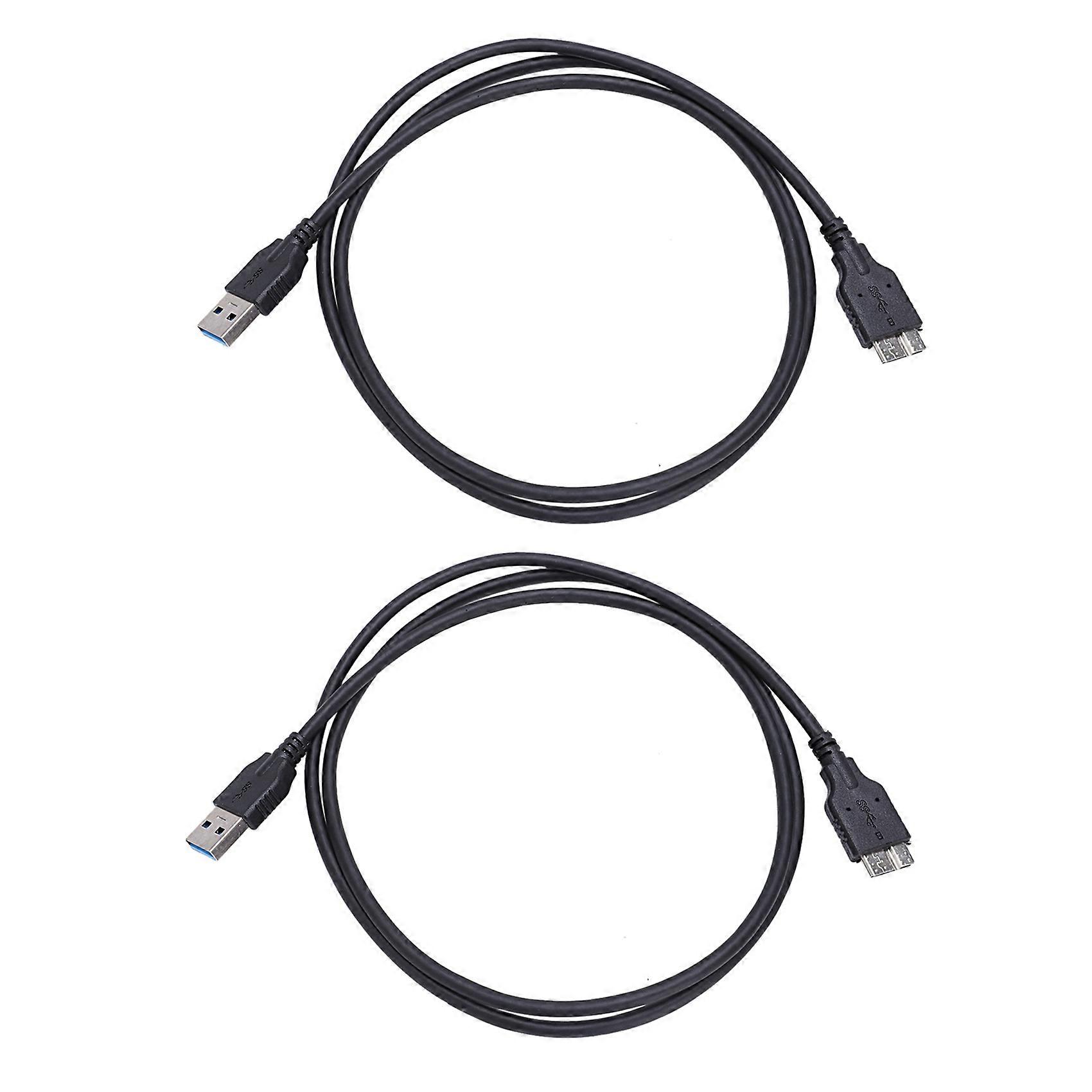 2X USB 3.0 Power Data Sync Charger Cable for Toshiba External Hard Drive Disk