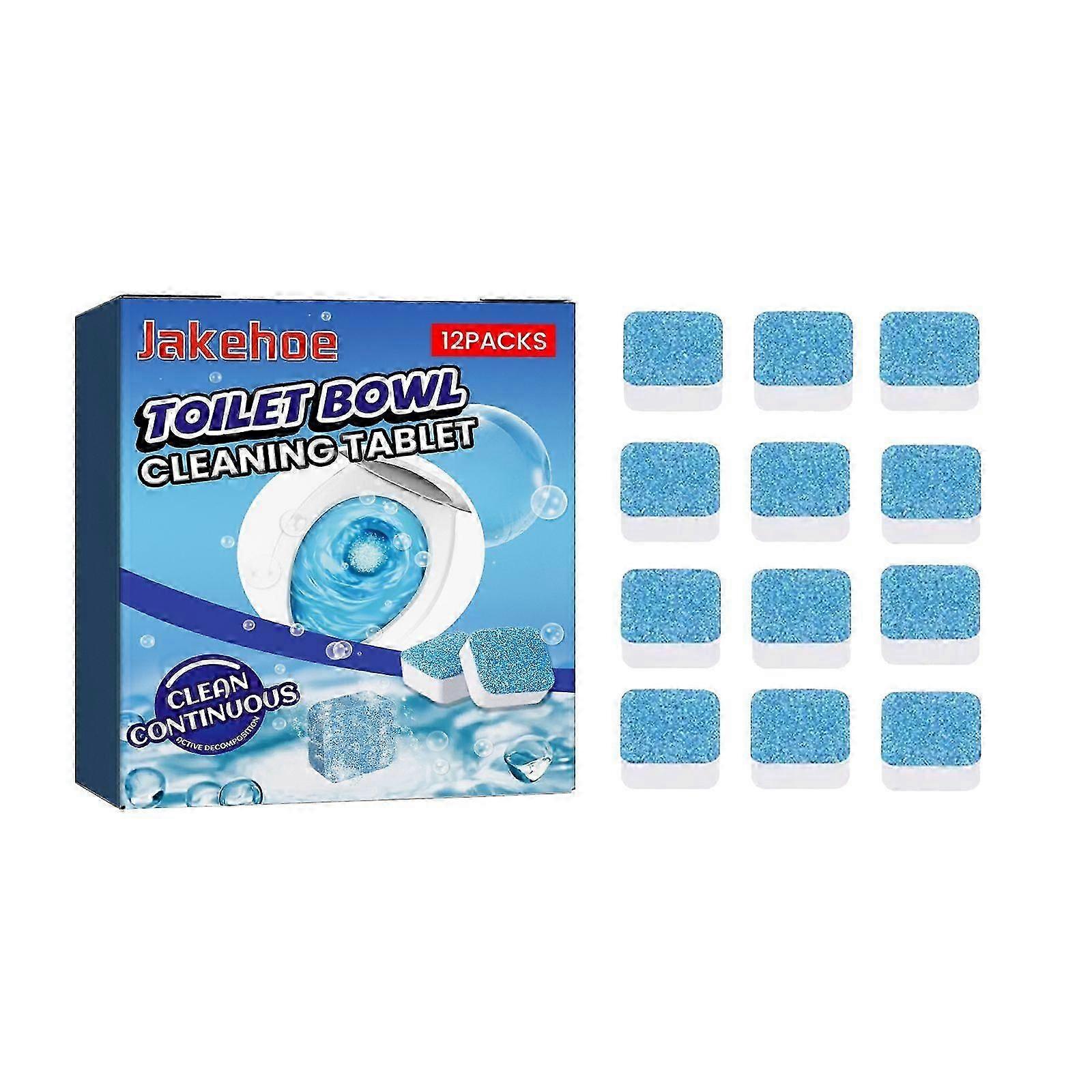 Toilet Bowl Cleaning Tablets - Multi-Effect Decontamination, Descaling, Odorless & Fragrant, 12pcs