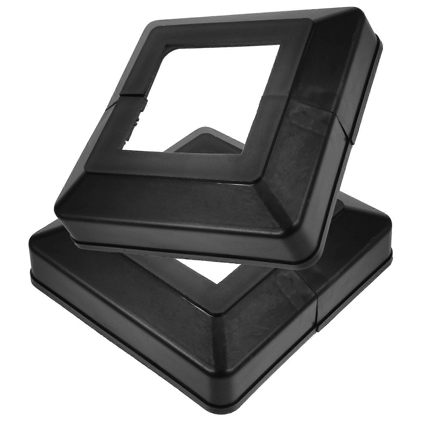 2pcs Column Wraps for Porch Railing Post Caps and Fence Post Sleeves