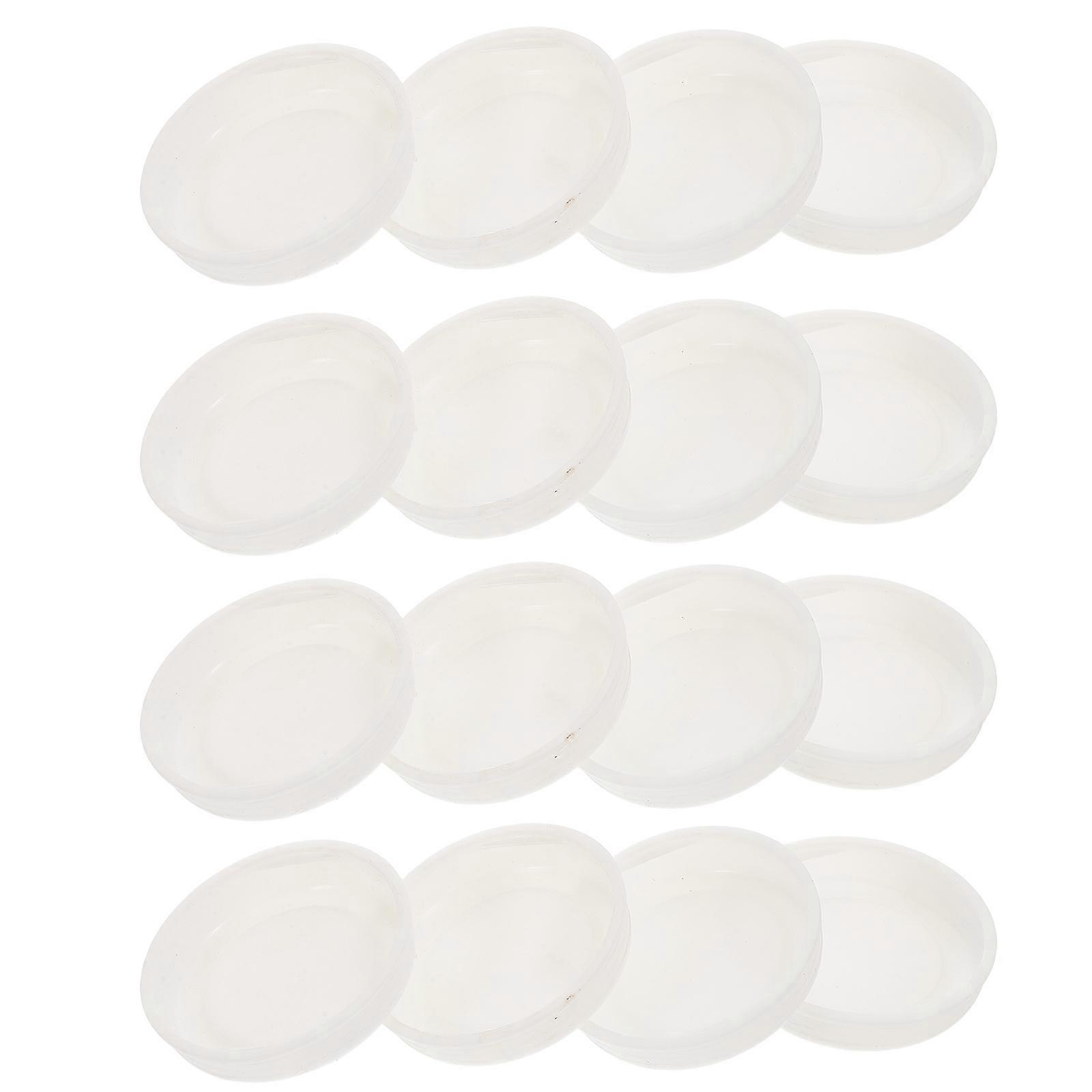 Paperboard Tubes White Caps for Crafts 30Pcs Plastic Mailing Containers