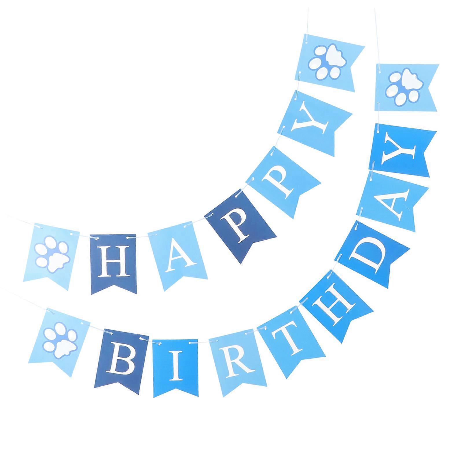 Balloon Banner Party Decorative Flags for Birthday Decoration 2Pcs