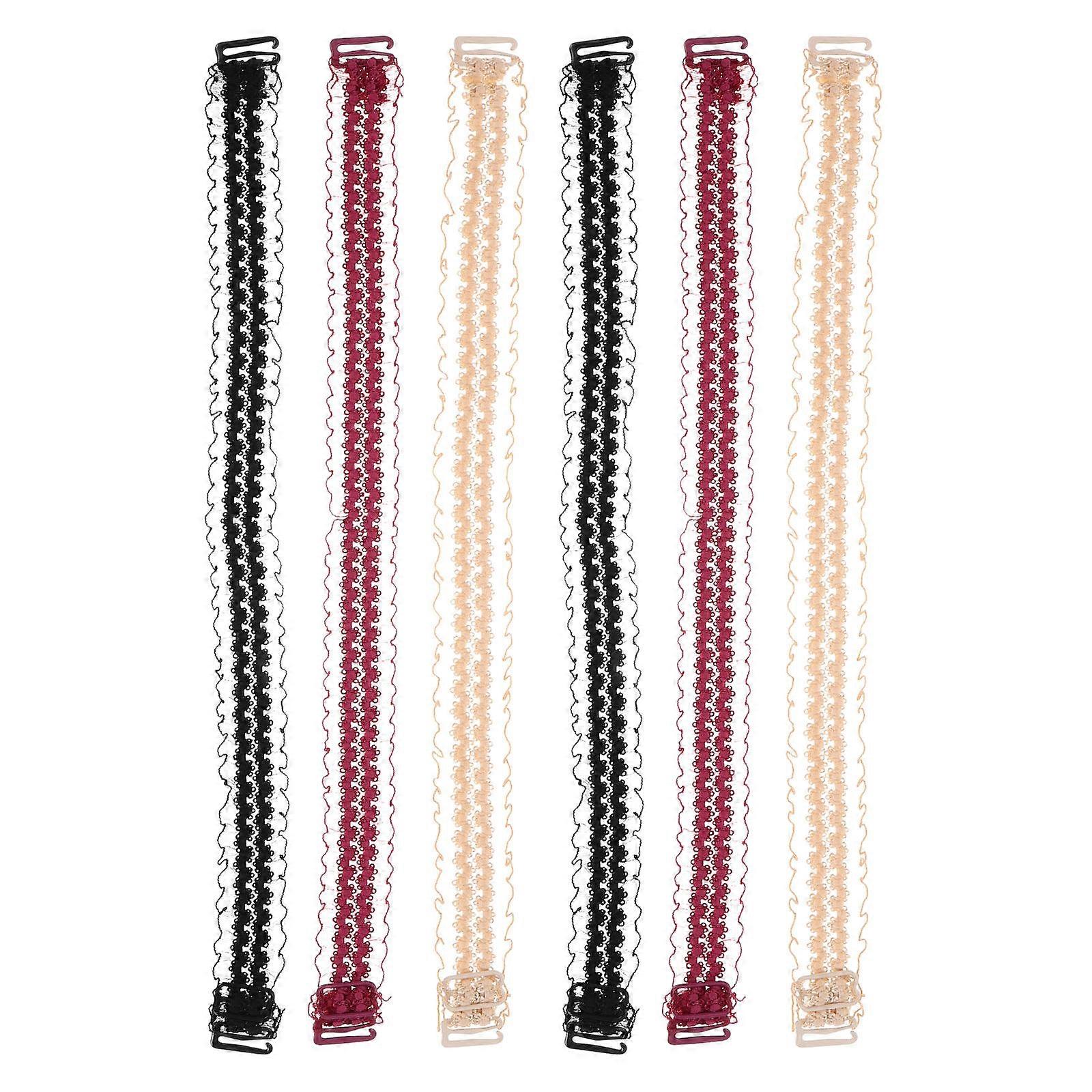 Invisible Strap Extension Bra Lace Strap Adjustable for 3Pairs with Antislip Design