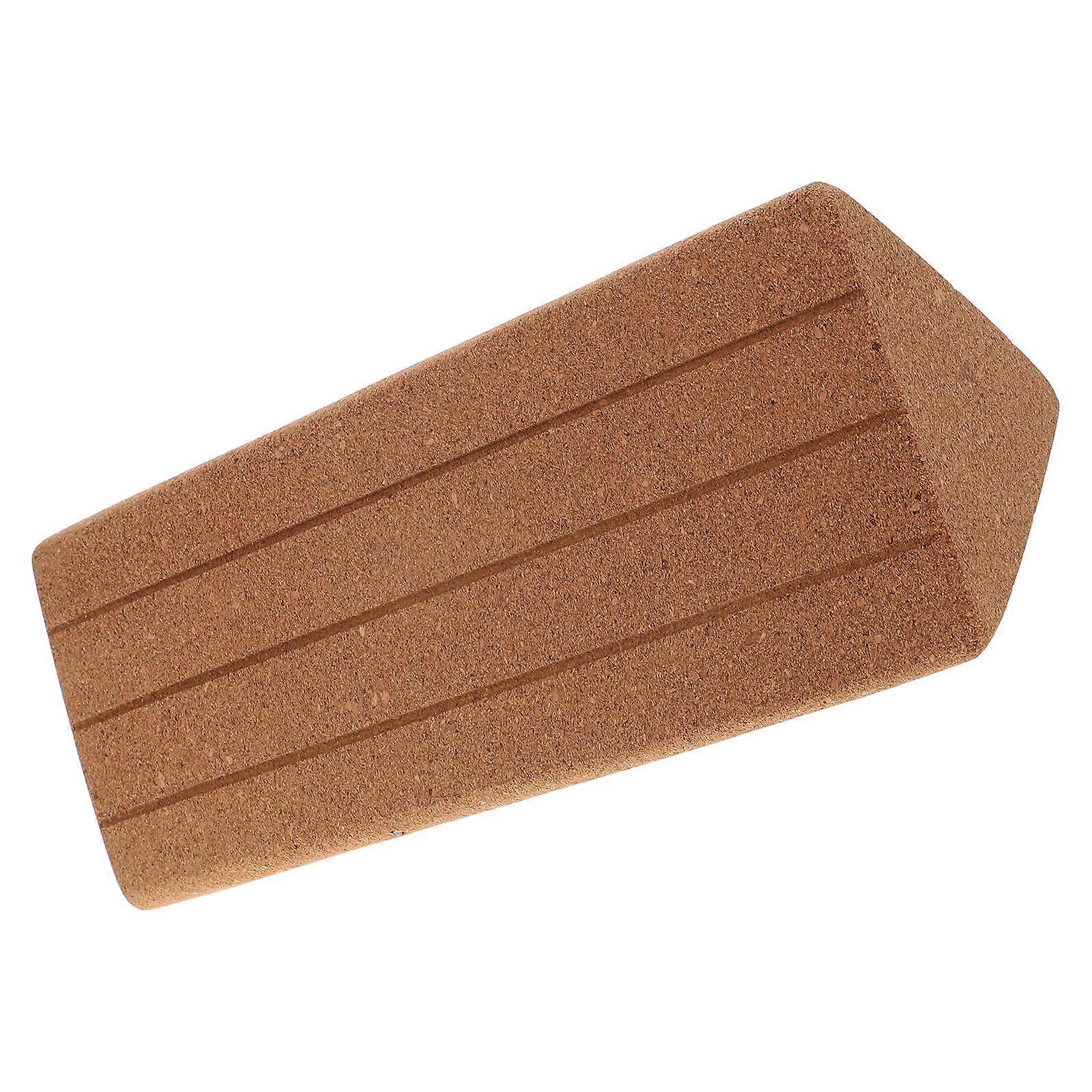 Yoga Brick Cork Foam Triangle Blocks for Meditation Yellow
