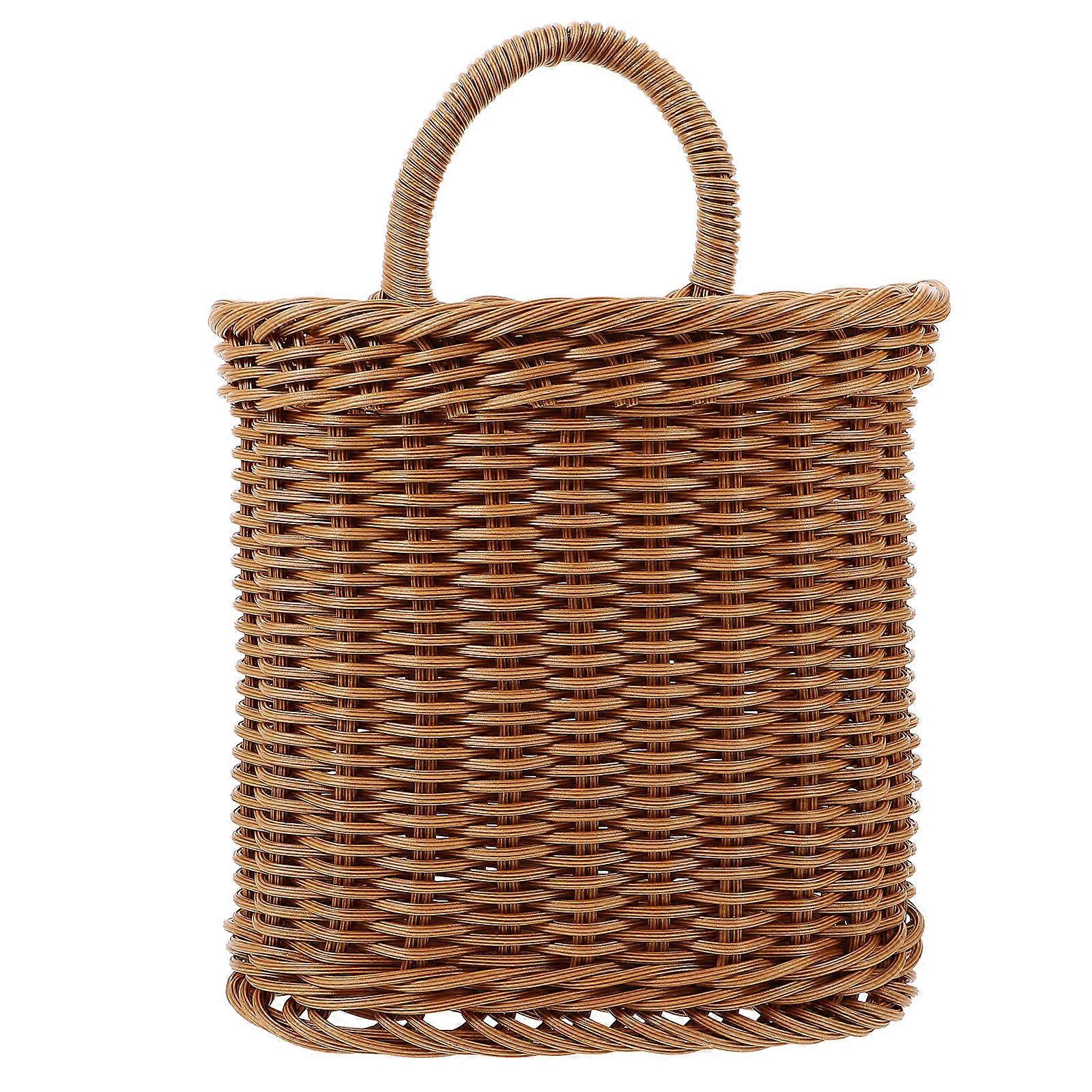 Woven Basket Kitchen Wall Hanging Basket for Storage Use