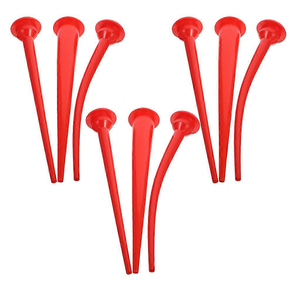 Glass Caulk Nozzle Set for Precise Application with 9Pcs Red Caulking Extensions