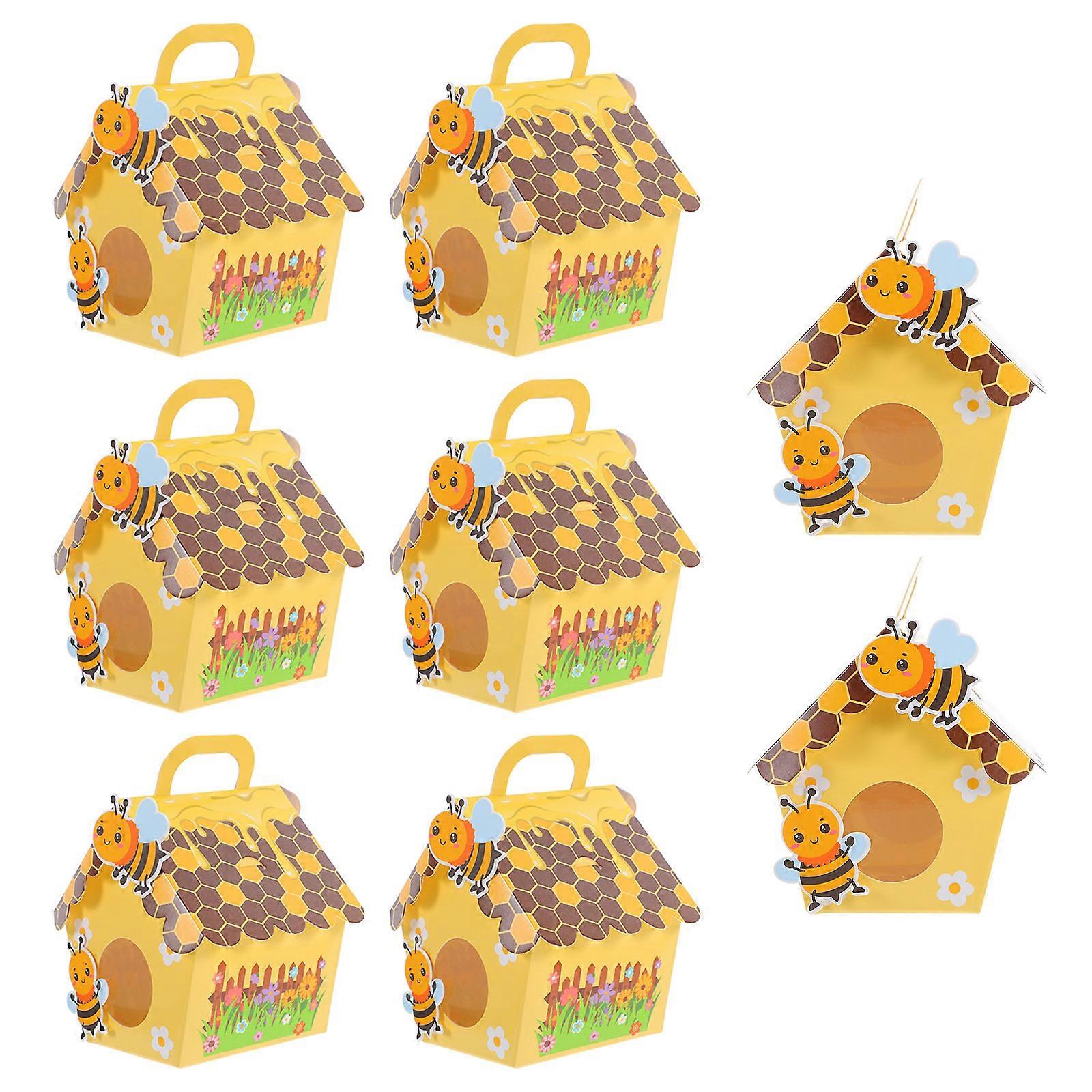 Bee Candy Boxes for Gift Packaging 10Pcs Paper Boxes for Baby Shower Use