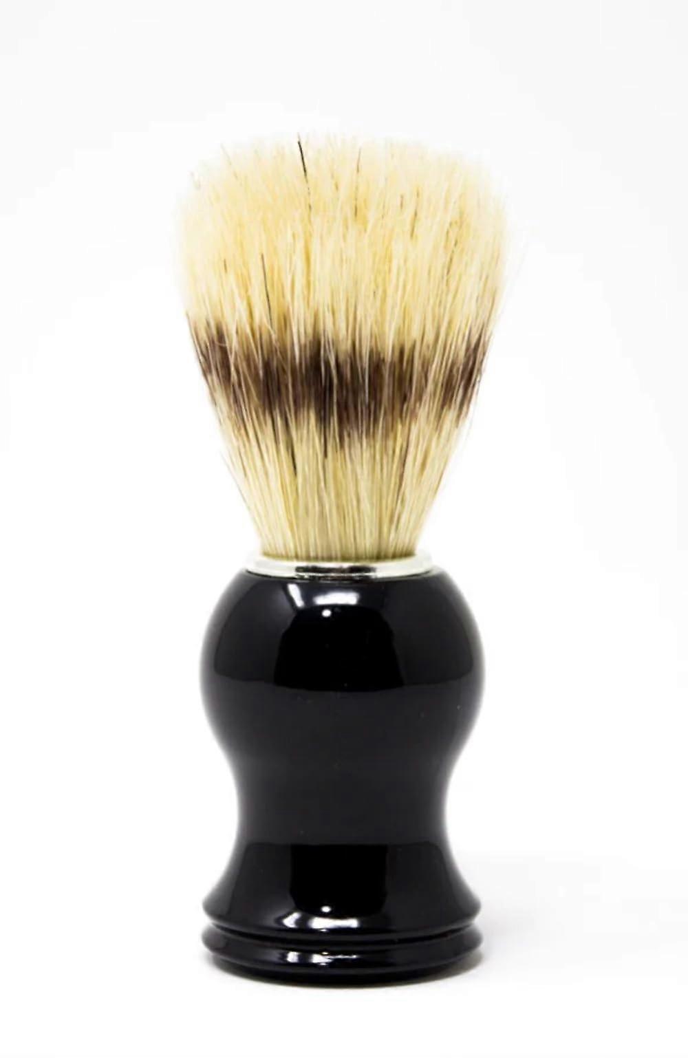 Natural Boar Bristle Shaving Brush with  Grip Handle for Smooth and Comfortable Shave