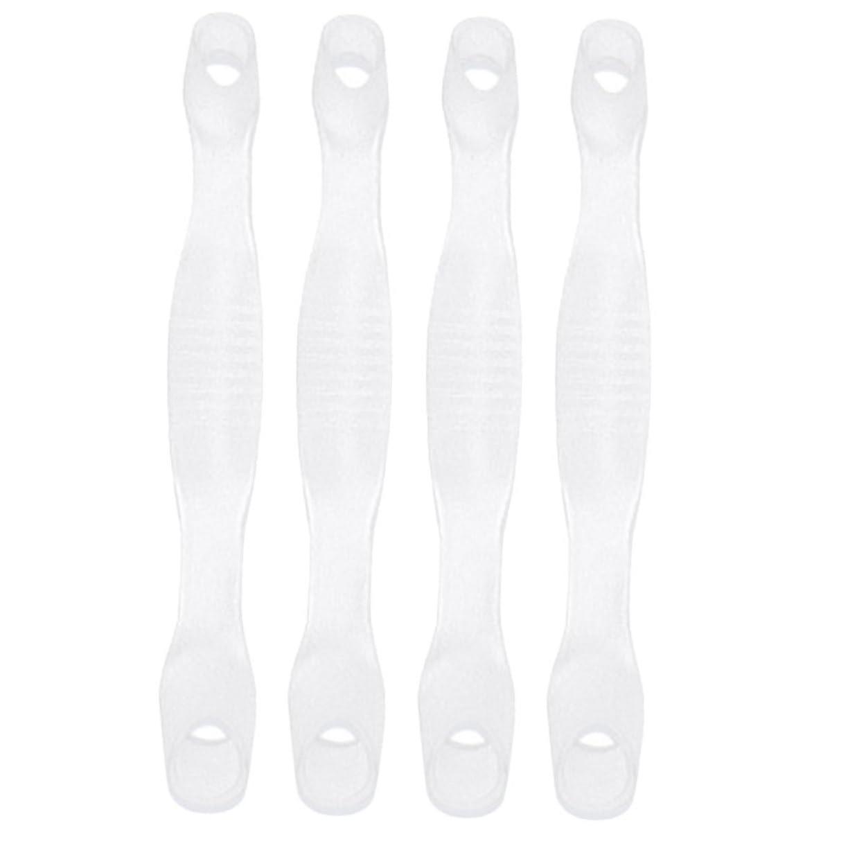 4pcs Gel Toe Separators for Bunion Relief and Foot Alignment, Transparent, Men and Women