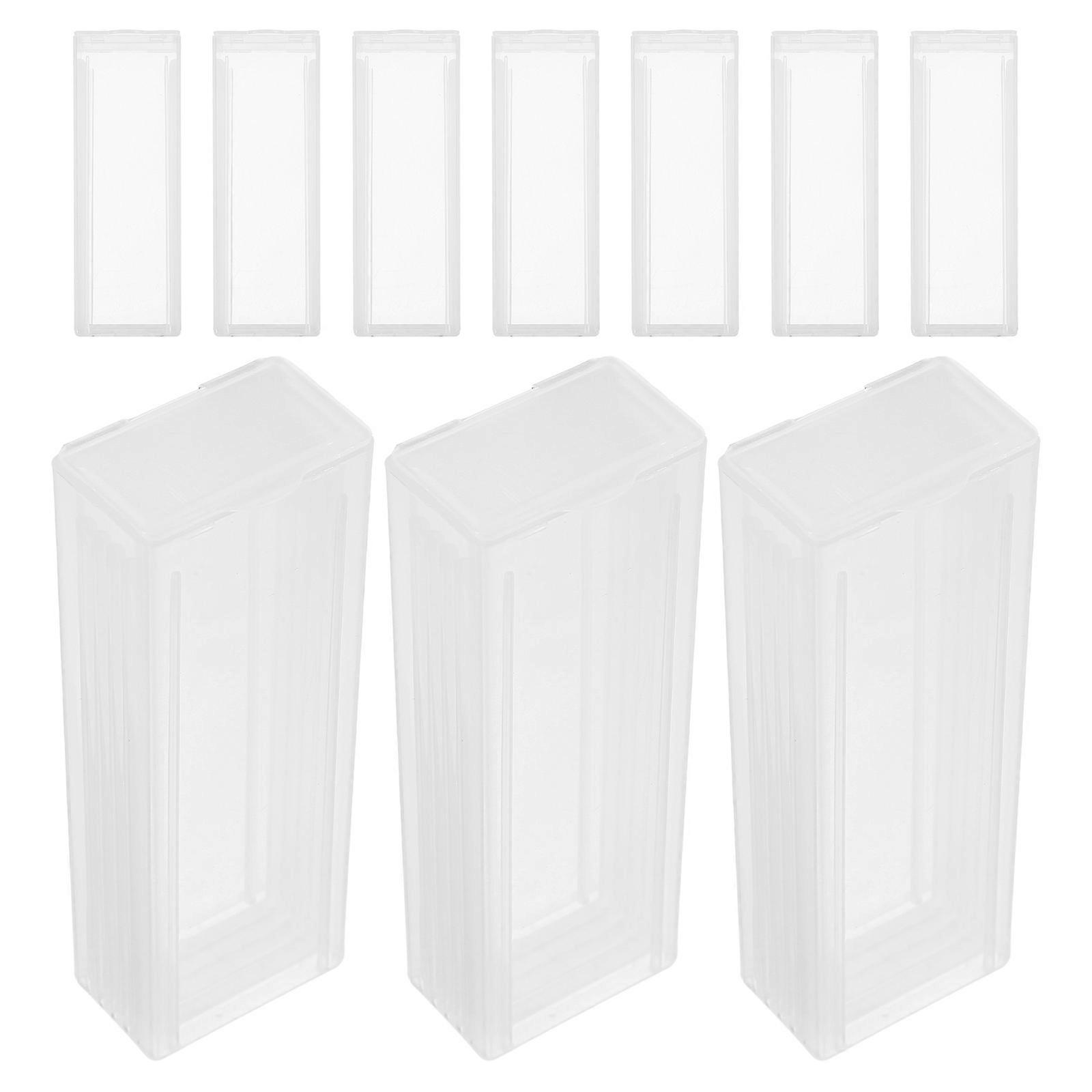 Slide Storage Case Plastic Microscope for Storage 10Pcs Portable