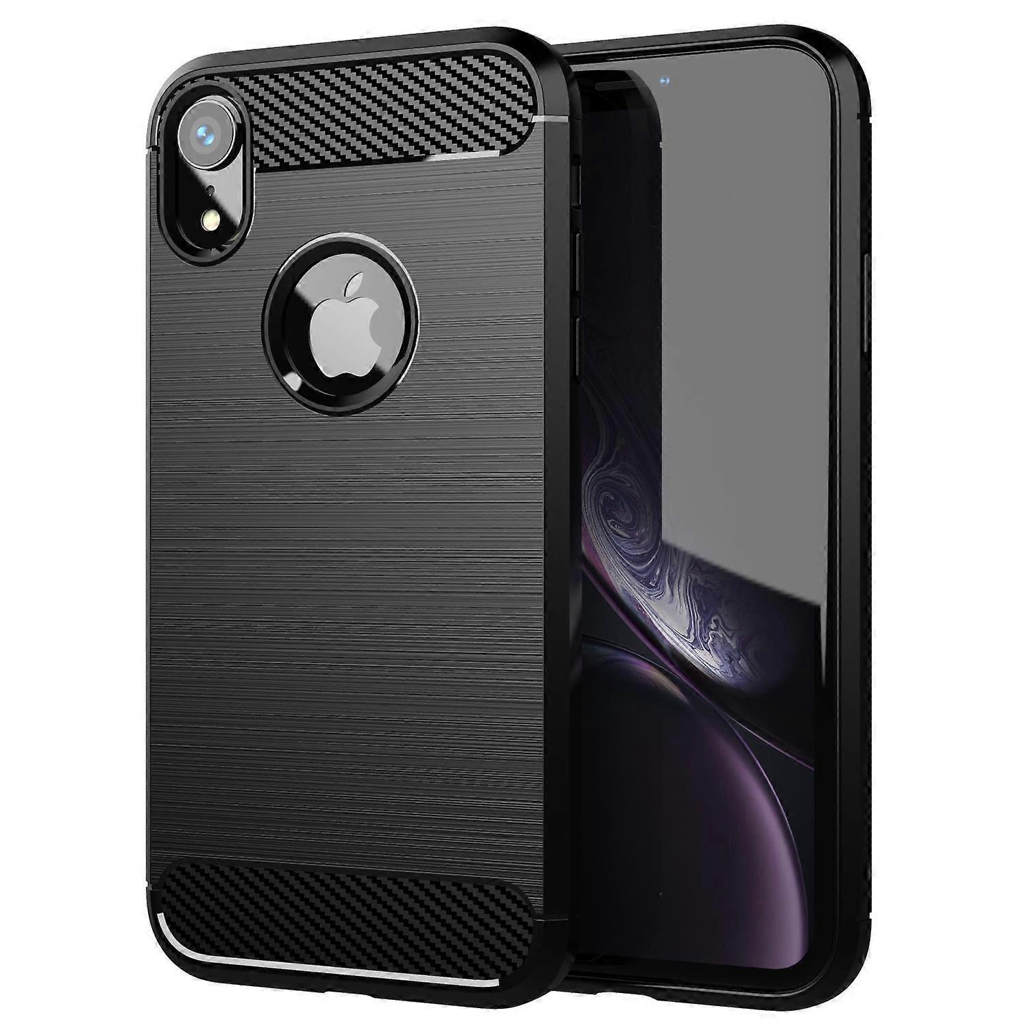 TPU Protective Case iPhone XR Case - Carbon Look