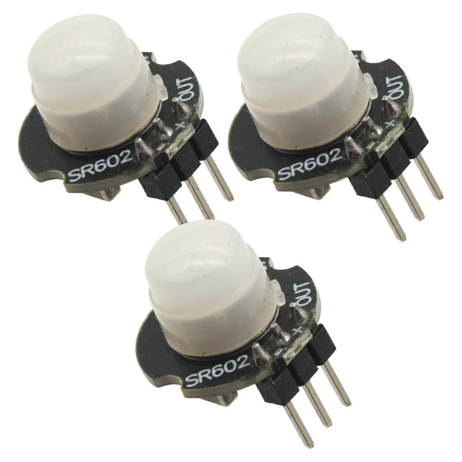 3PCS SR602 Mini PIR Motion Sensor Module Compatible with Arduino, Accurate Infrared Detection, 3.3V15V