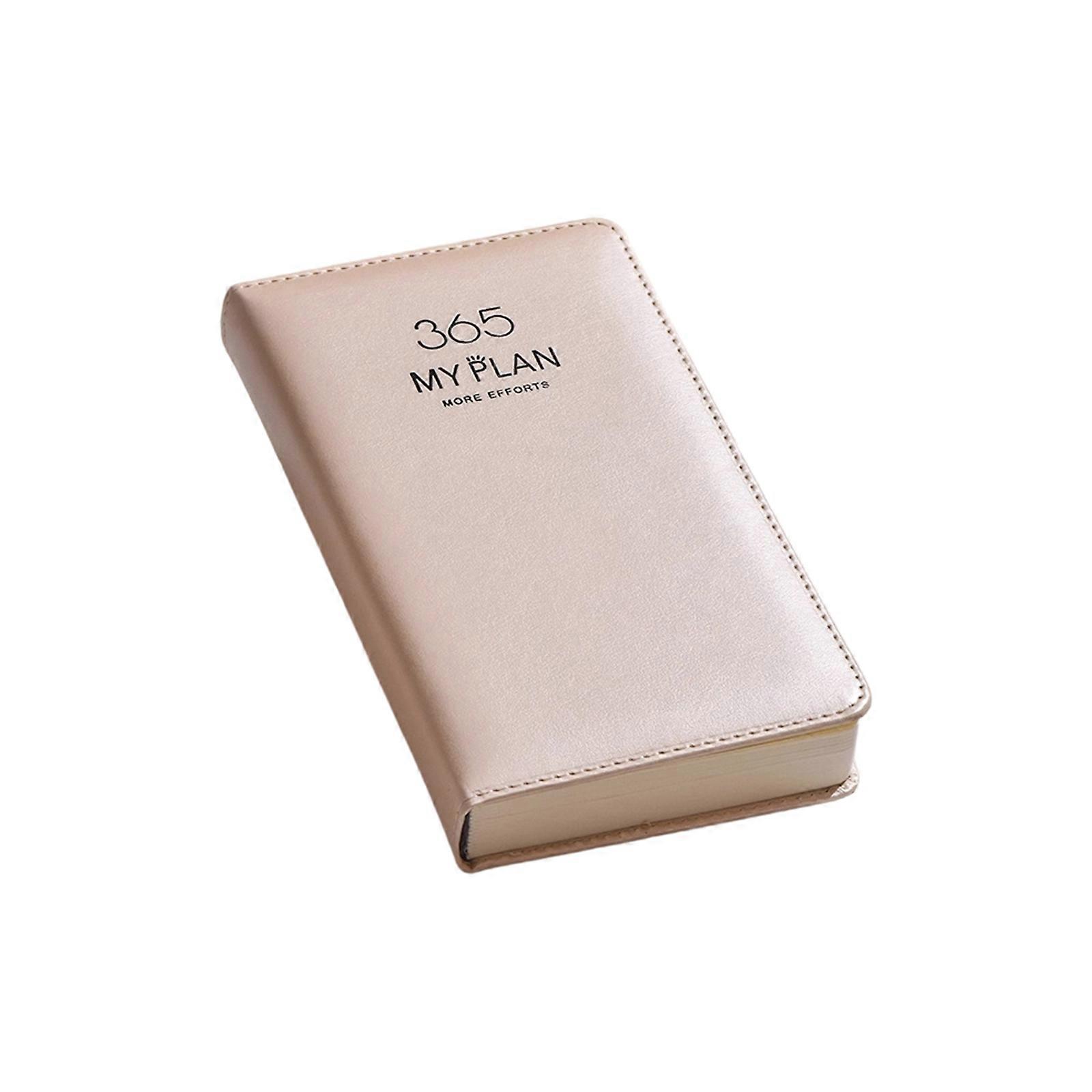 2026 Yearly Organizers Notebook Time Management Journal Daily Planner For Travelers With Structured Planning Layouts  champagne gold