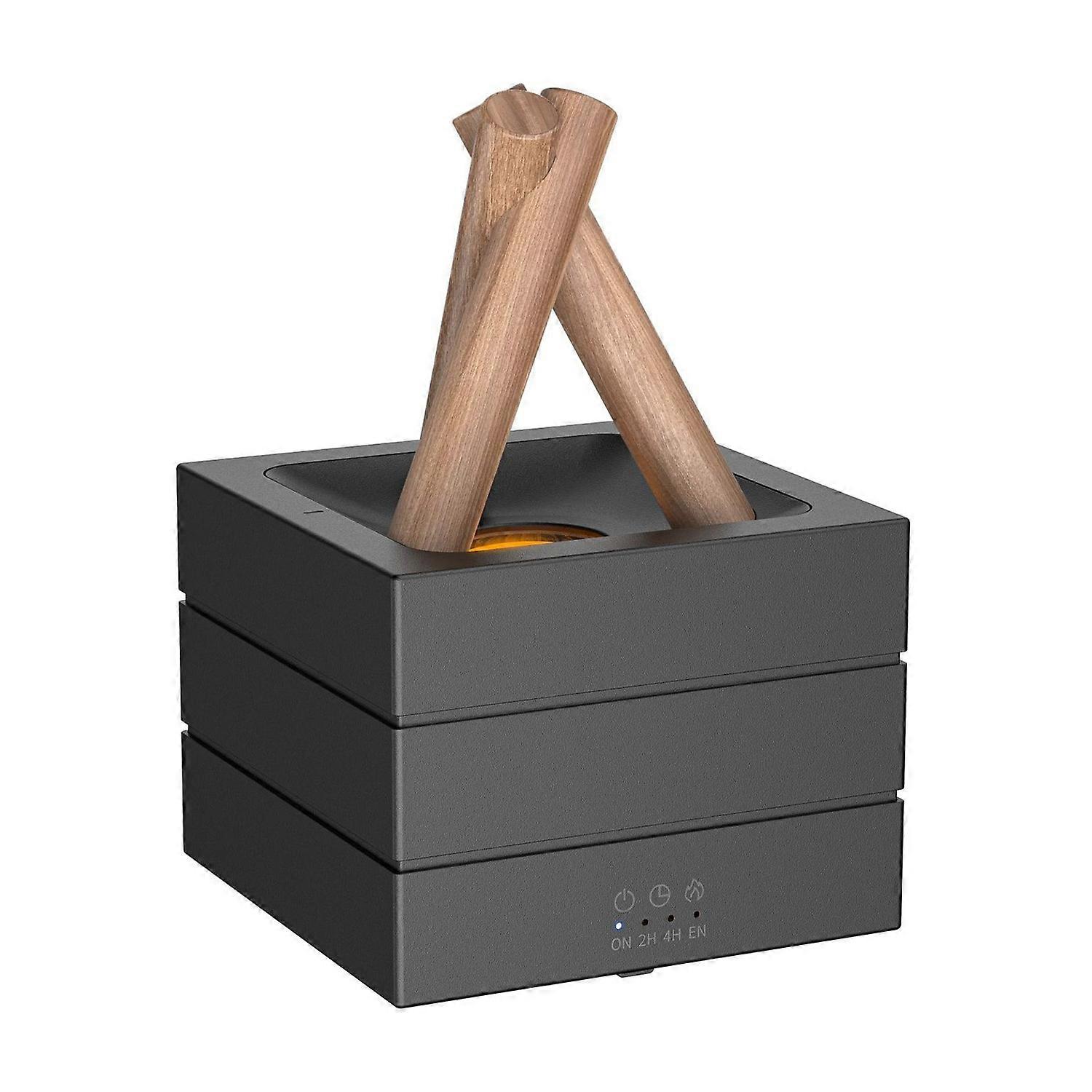 USB Campfire Aroma Diffuser Desktop Air Humidifier with 7-Color Gradient Flame Effect