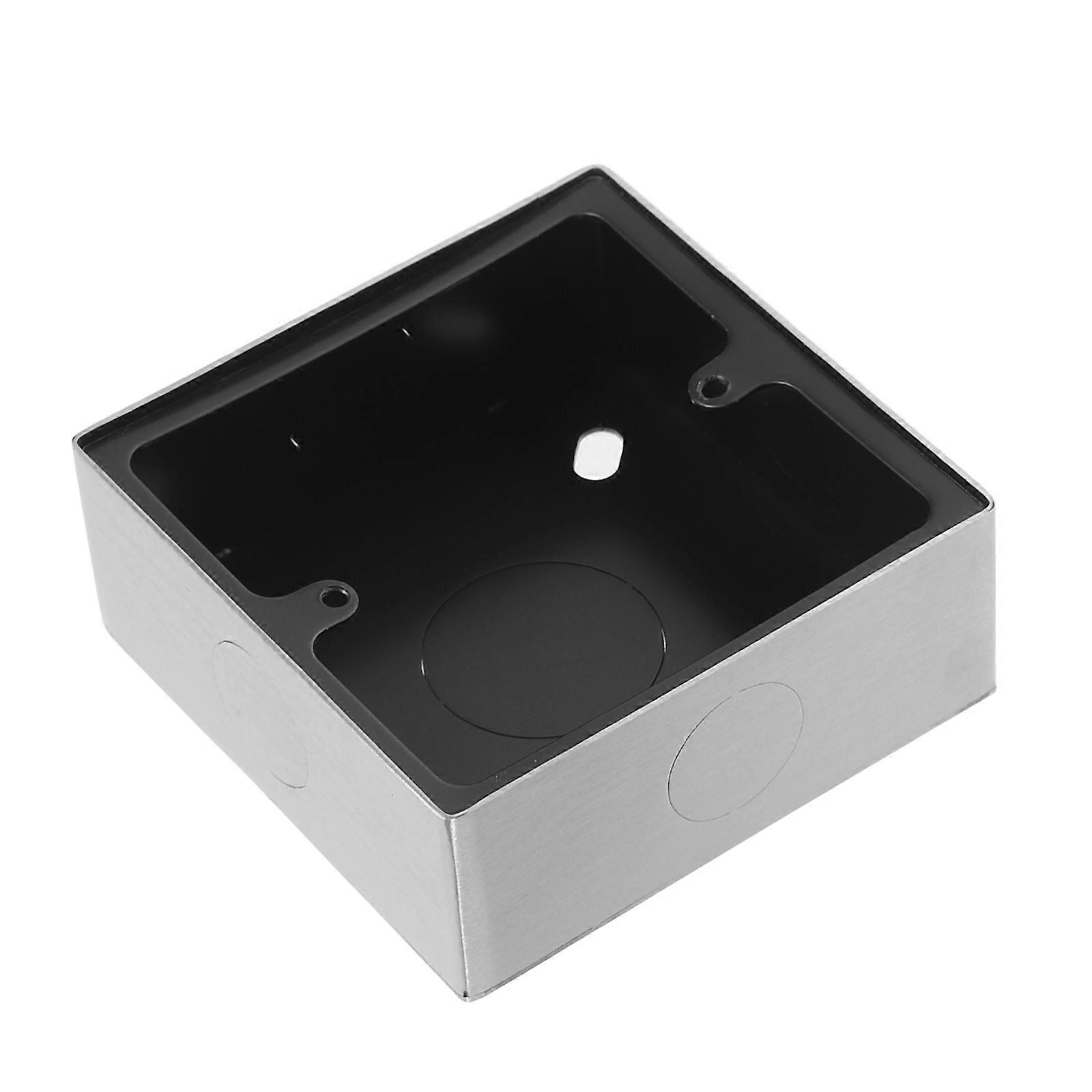 Stainless Steel Wall Switch Socket Box for Home 86 Type Silver