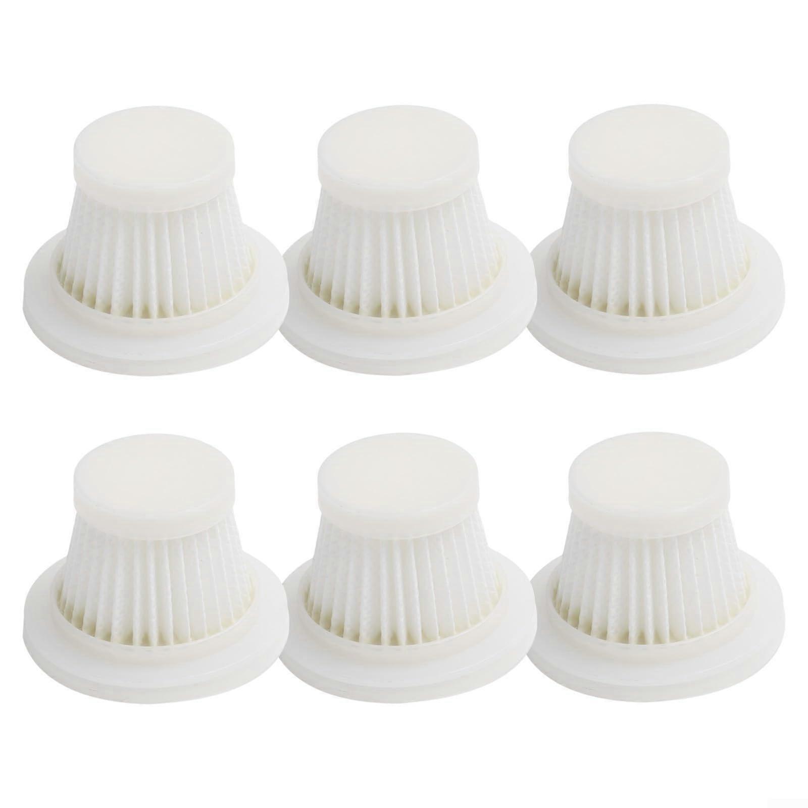 Reusable Washable Vacuum Cleaner Filter 6 Pack for Cordless Car Vacuum,  Performance Replacement