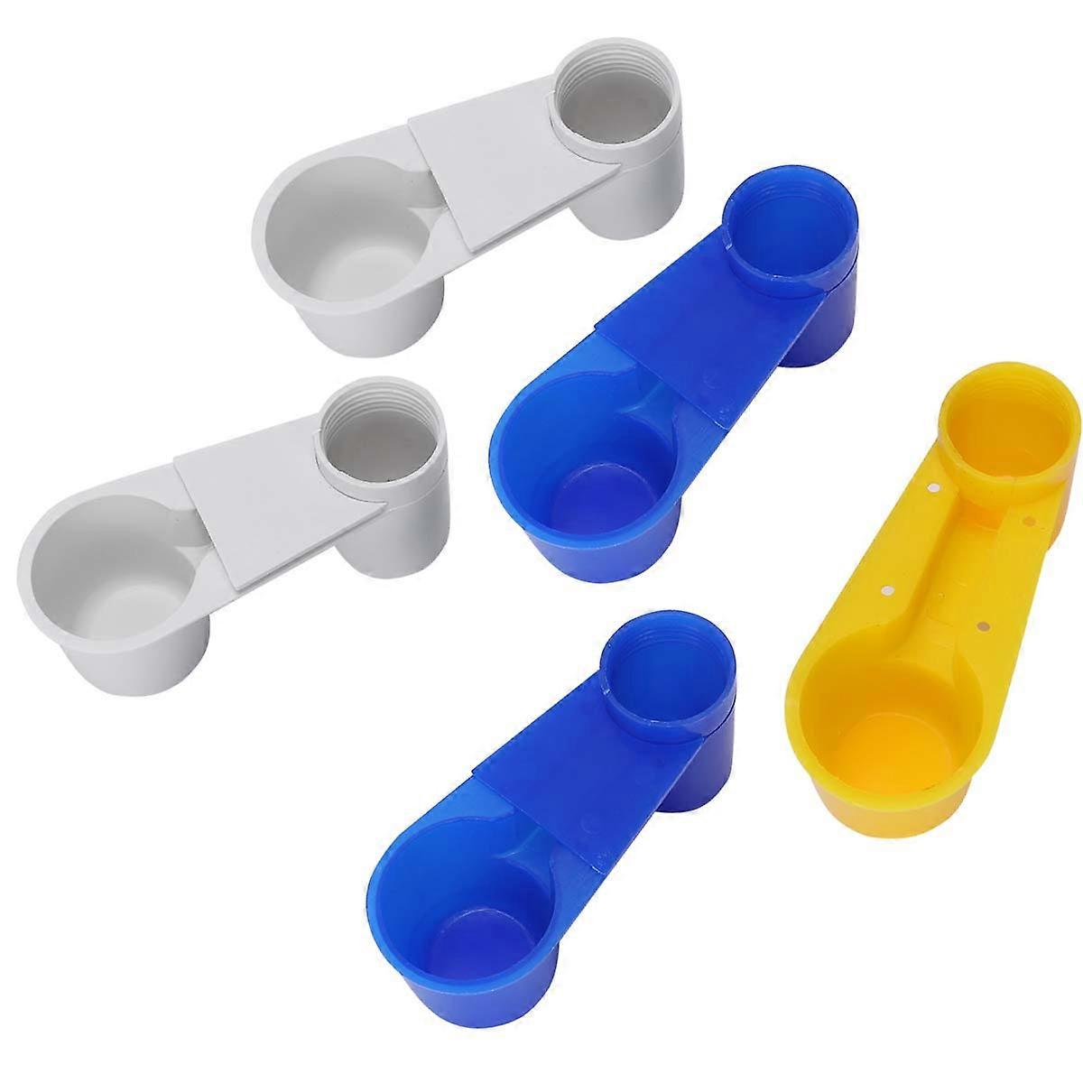 Auto Bird Cage Water Cup Dispense Function 5Pcs for Parrot and Pigeon