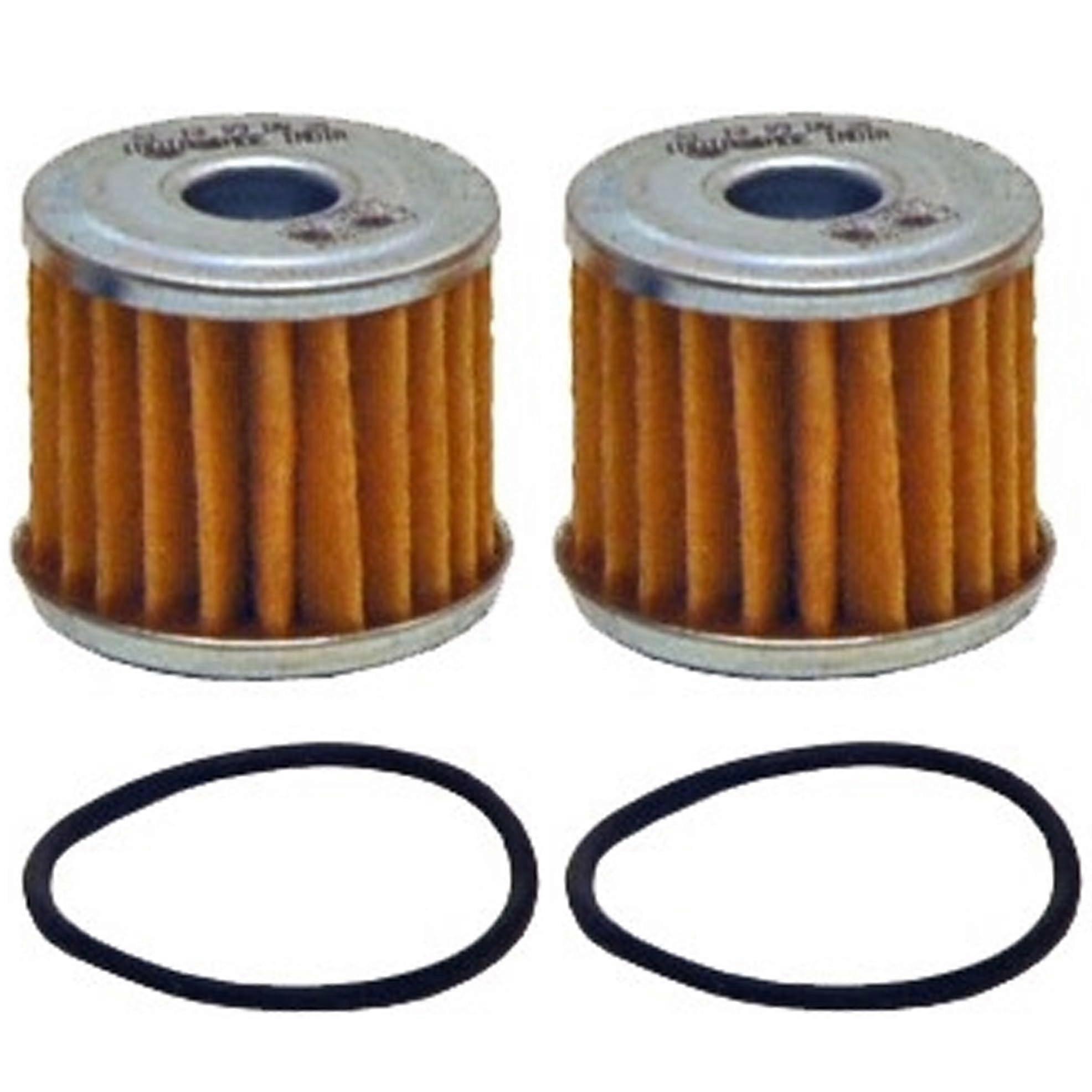 Engine Oil Filter Set 2 Pack with Durable Metal Canister for Reliable Engine Protection