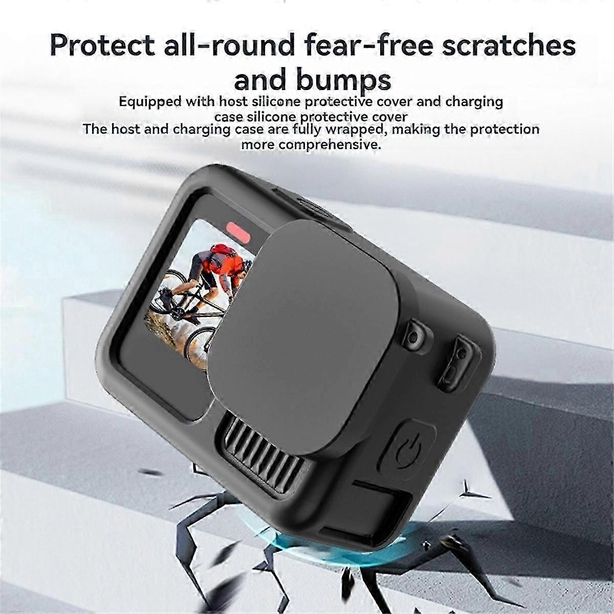 For Hero 13 Silicone Protective Full Cover Shell Sprots Camera Protector Lens Cap Camera Accessory,A
