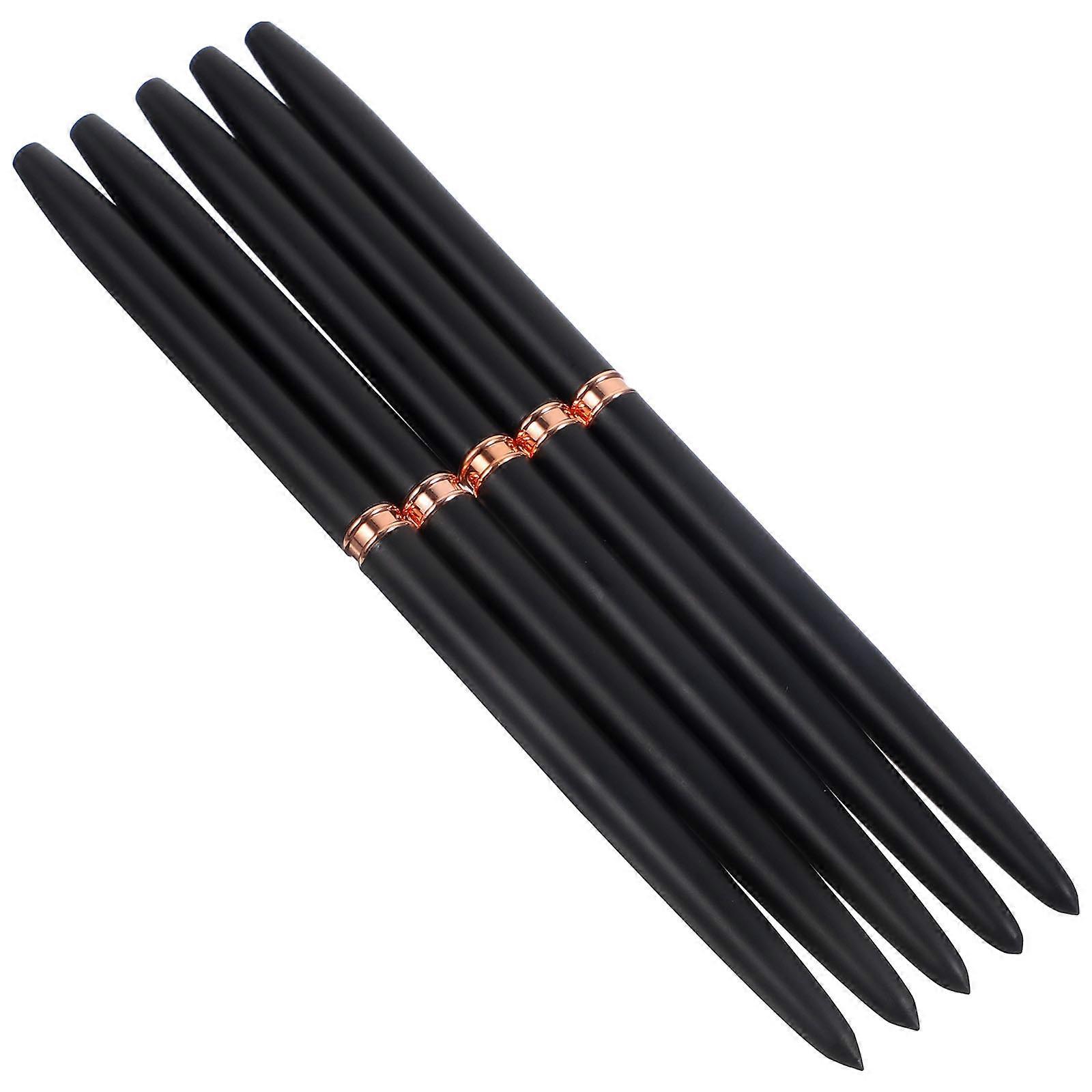 Black Nail Art Brushes Manicure Tool for Precise Nail Liner 15Pcs