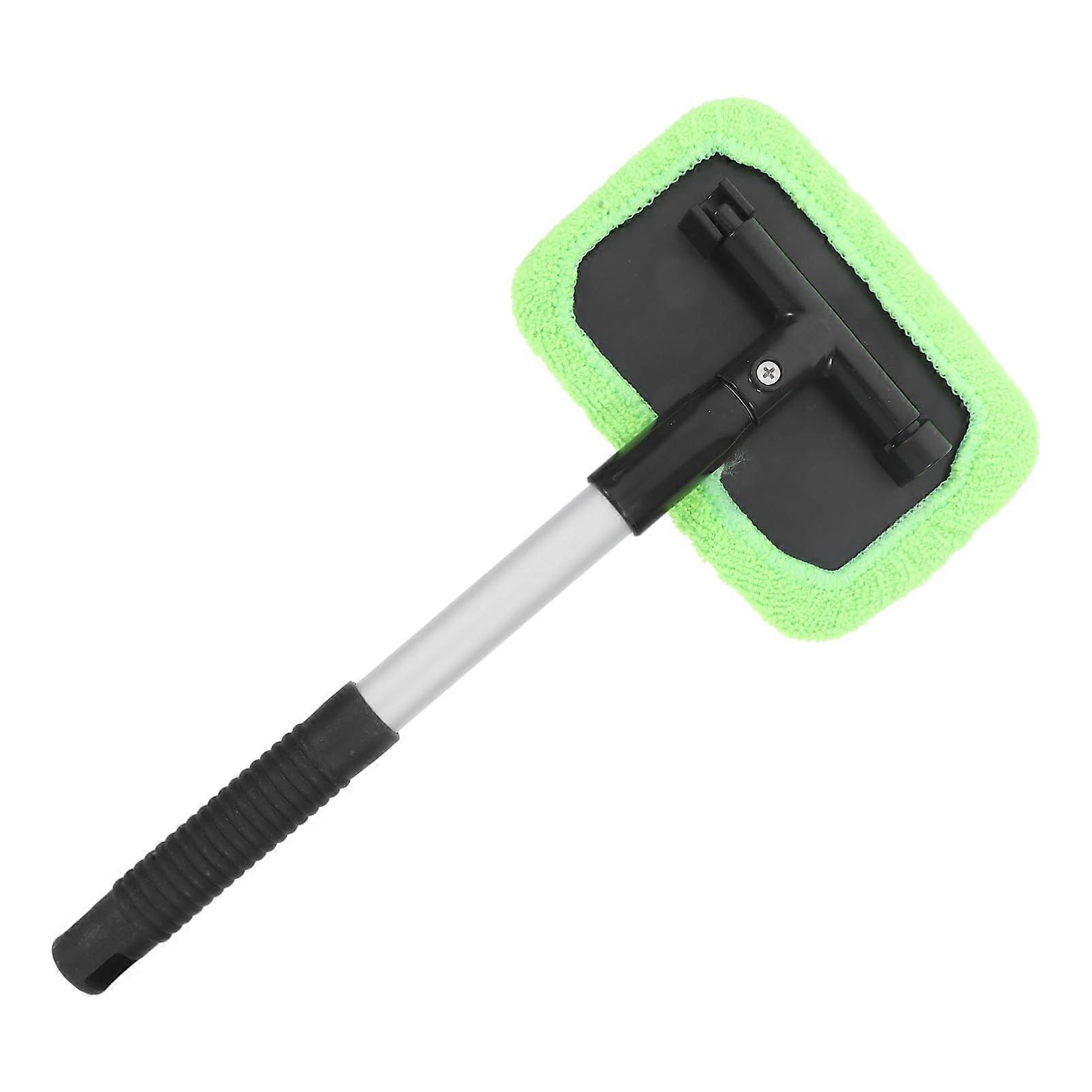 Car Windshield Cleaning Brush with Telescopic Long Handle, Scratch Durable Auto Glass Cleaner