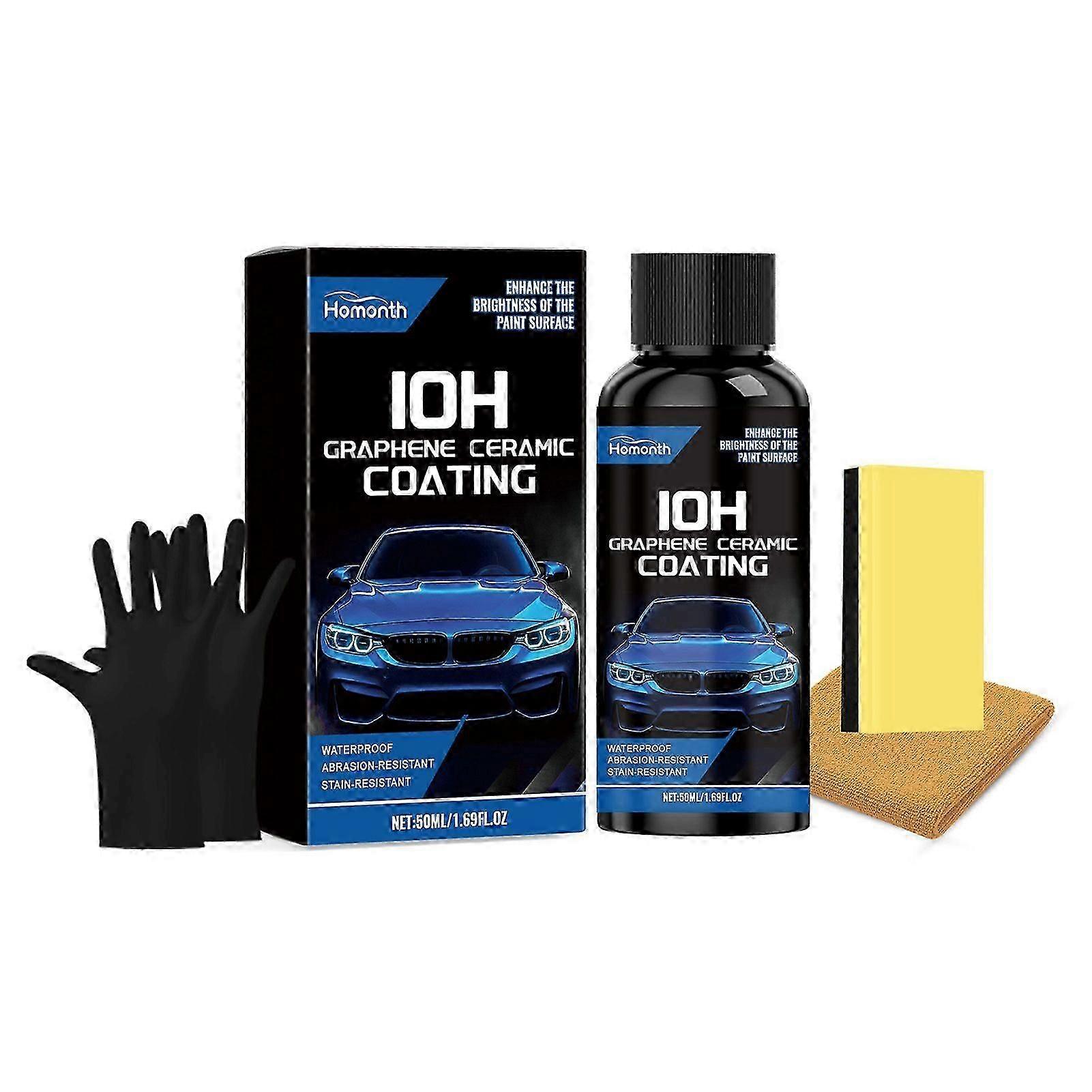 Pro Ceramic Car Coating Kit: Hydrophobic, UV Shield, Paint Restorer