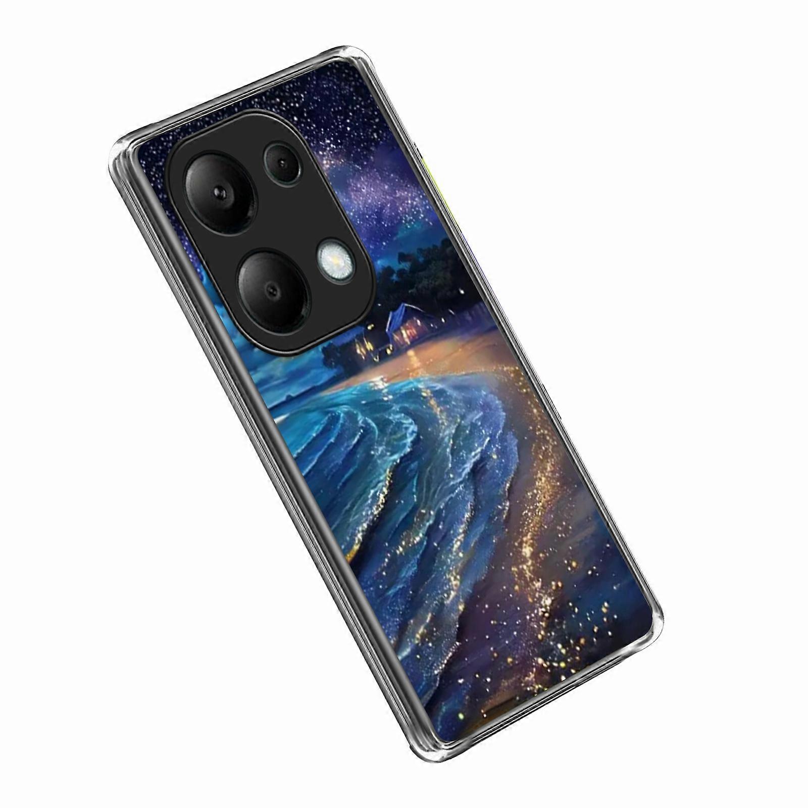 For Xiaomi Redmi Note 13 Pro 4G Case IMD Pattern Printed Shockproof TPU Phone Cover