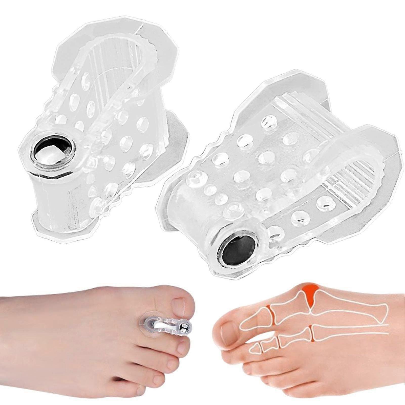 Magnetic Toe Separators with Gel Cushion for Overlapping Toes, Big Toe Alignment, Hammer Toes