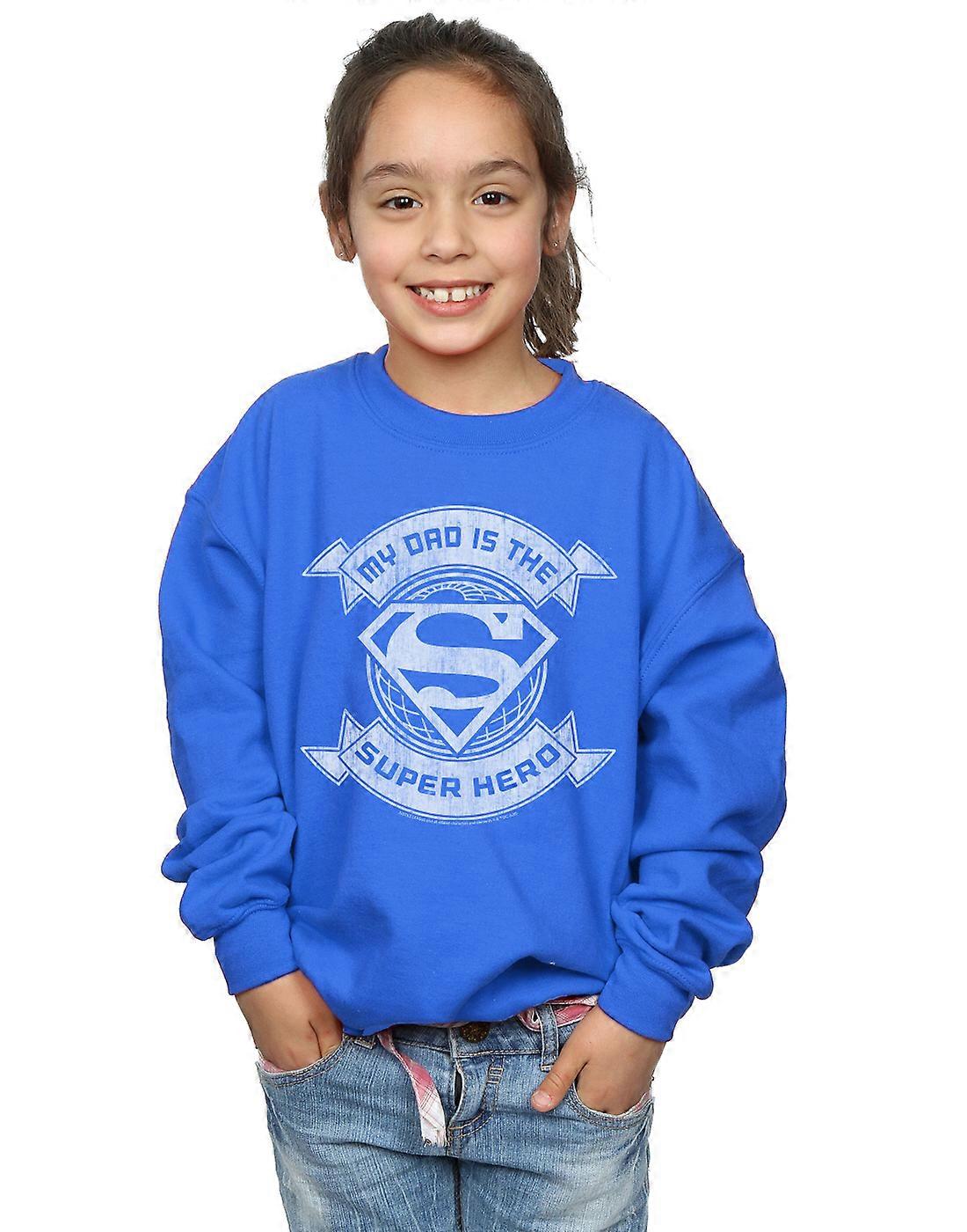 DC Tegneserier Jenter Supermann Min Far Superhelt Sweatshirt