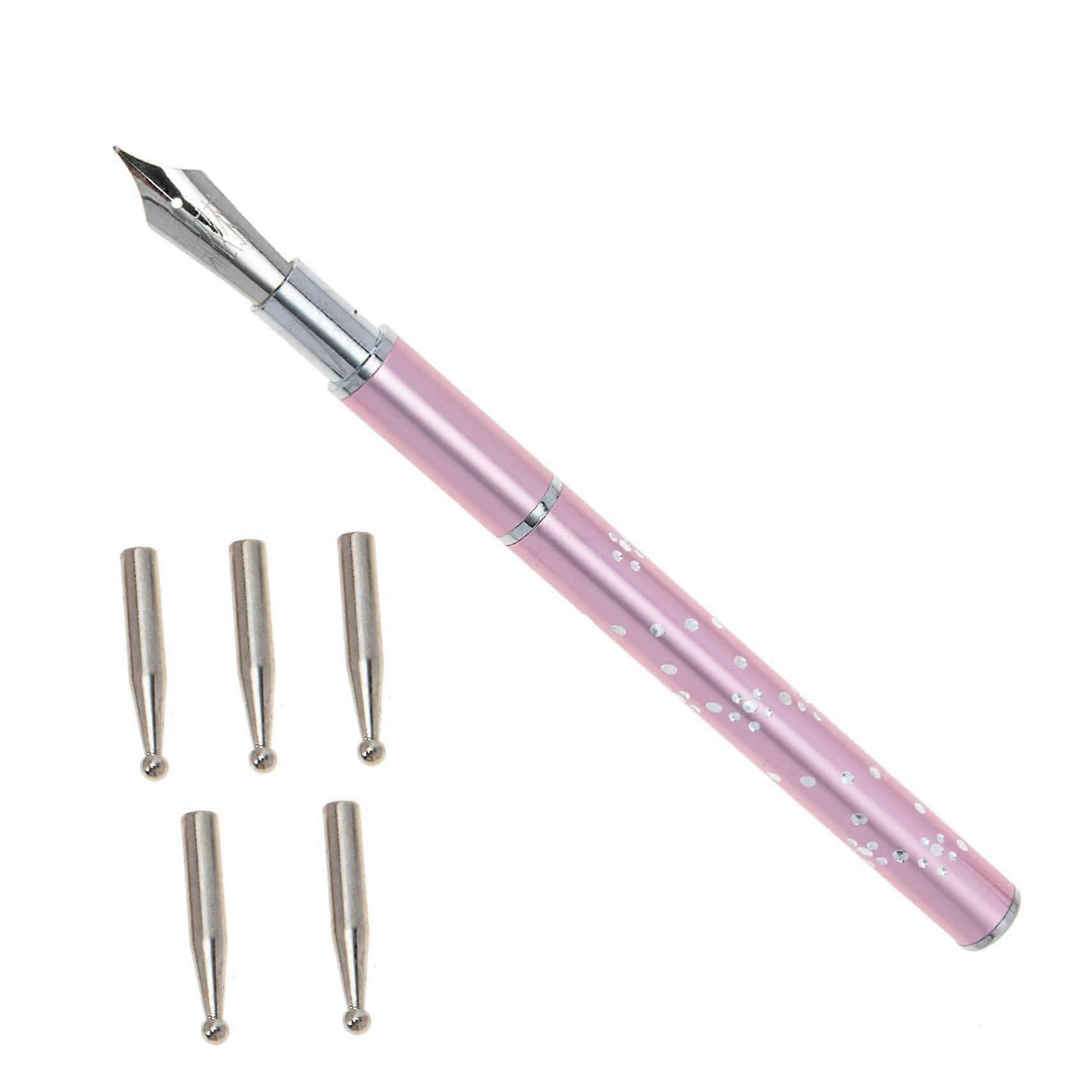 Professional Nail Art Dotting Tools Set with Replacement Pen Tips for Precision Manicure Designs