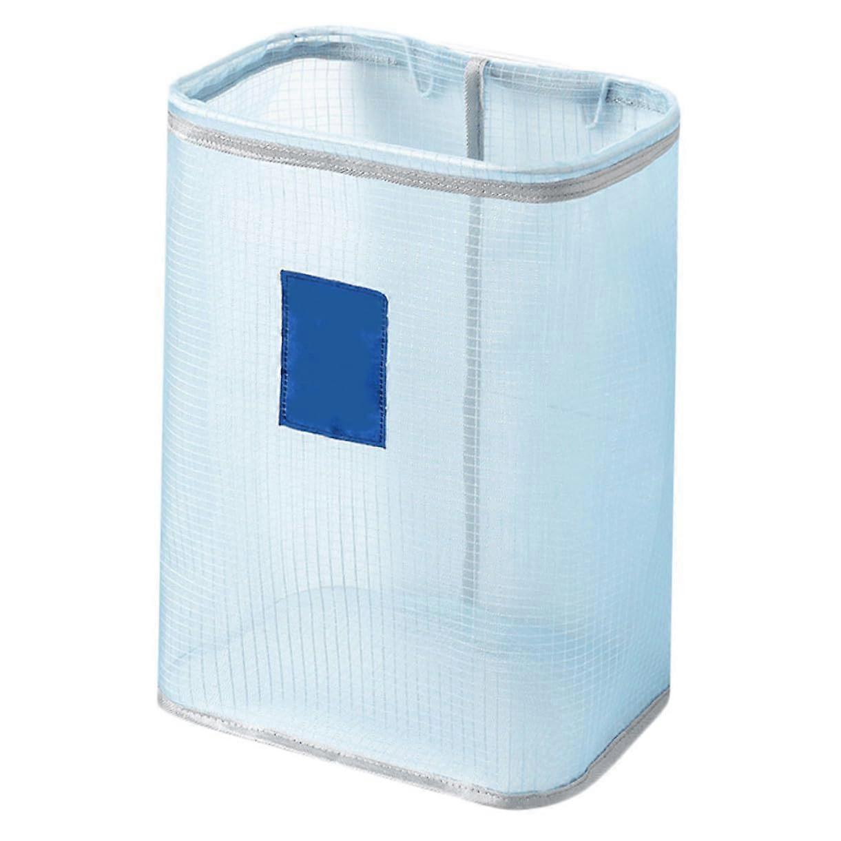 Wall Mounted Laundry Hamper Foldable Hanging Clothes Basket with Removable Washable Bag for Bathroom