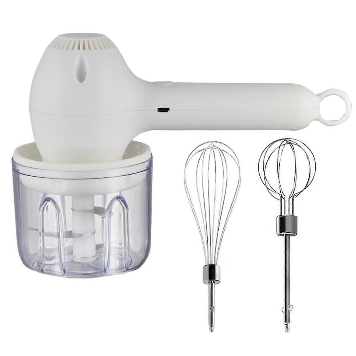Handheld Electric Mixer with Performance Motor, Ergonomic Grip, Rechargeable Cordless Design