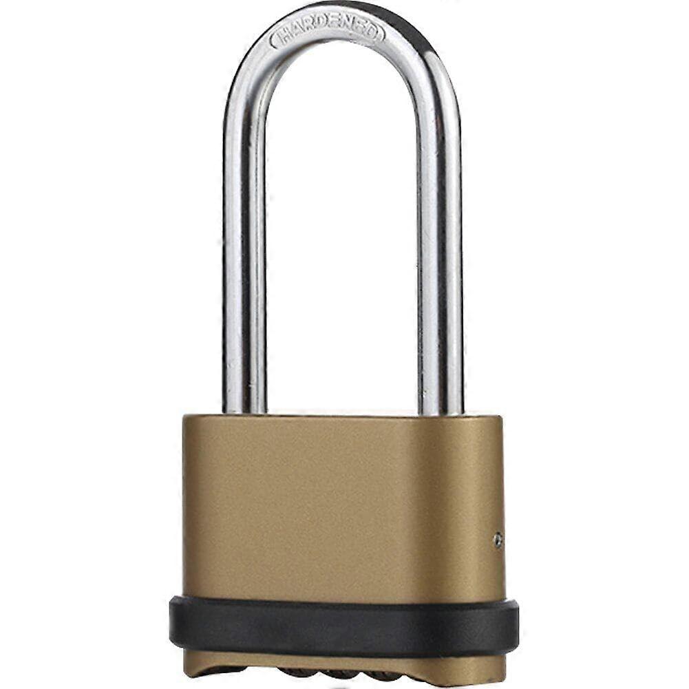 Combination Padlock Weatherproof Heavy Duty 4Digit Resettable Code with Hardened Steel Shackle