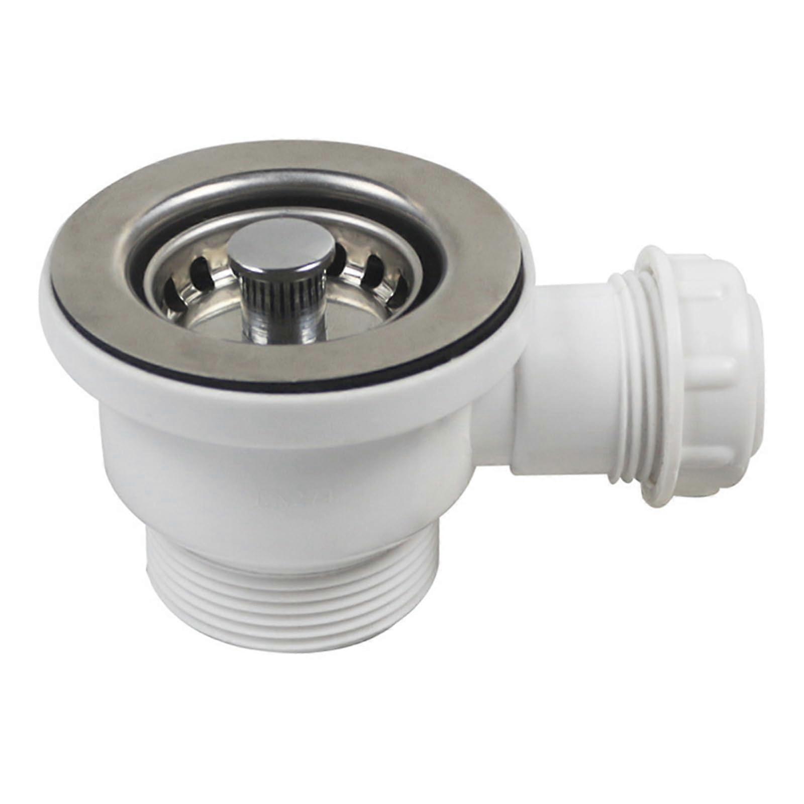 Kitchen Sink Drain Set with Durable Stainless Steel Strainer Basket, Easy Install, Universal Fit