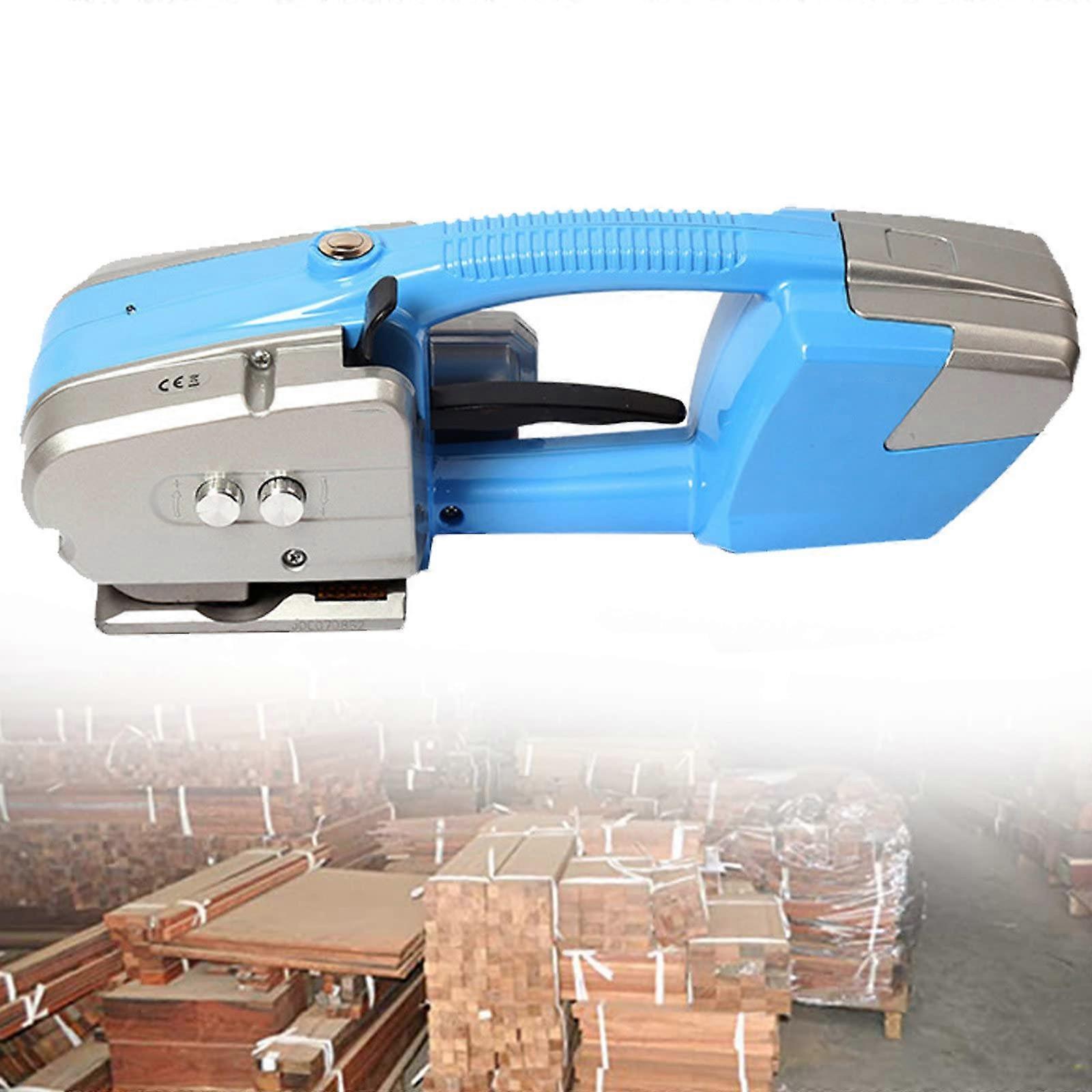 Electric Strapping Machine Automatic Hot Welding Handheld PET PP Banding Tool Blue
