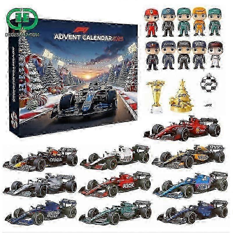 F1 Racing Advent Countdown Holiday Calendar Blind Box .