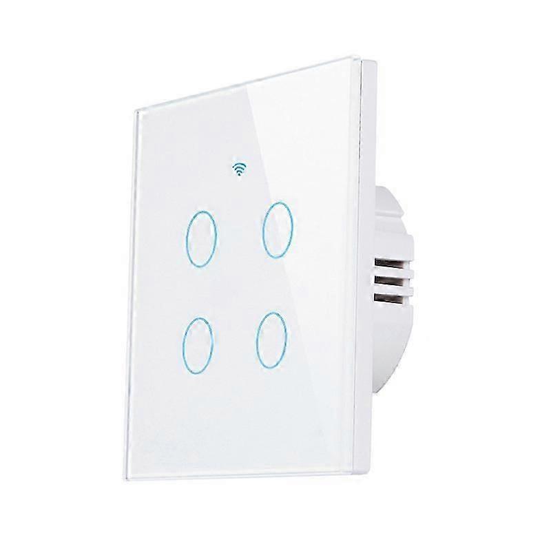 2/3/4 Gang Smart Light Switch Tuya Touch App Control NO Neutral Wire Required