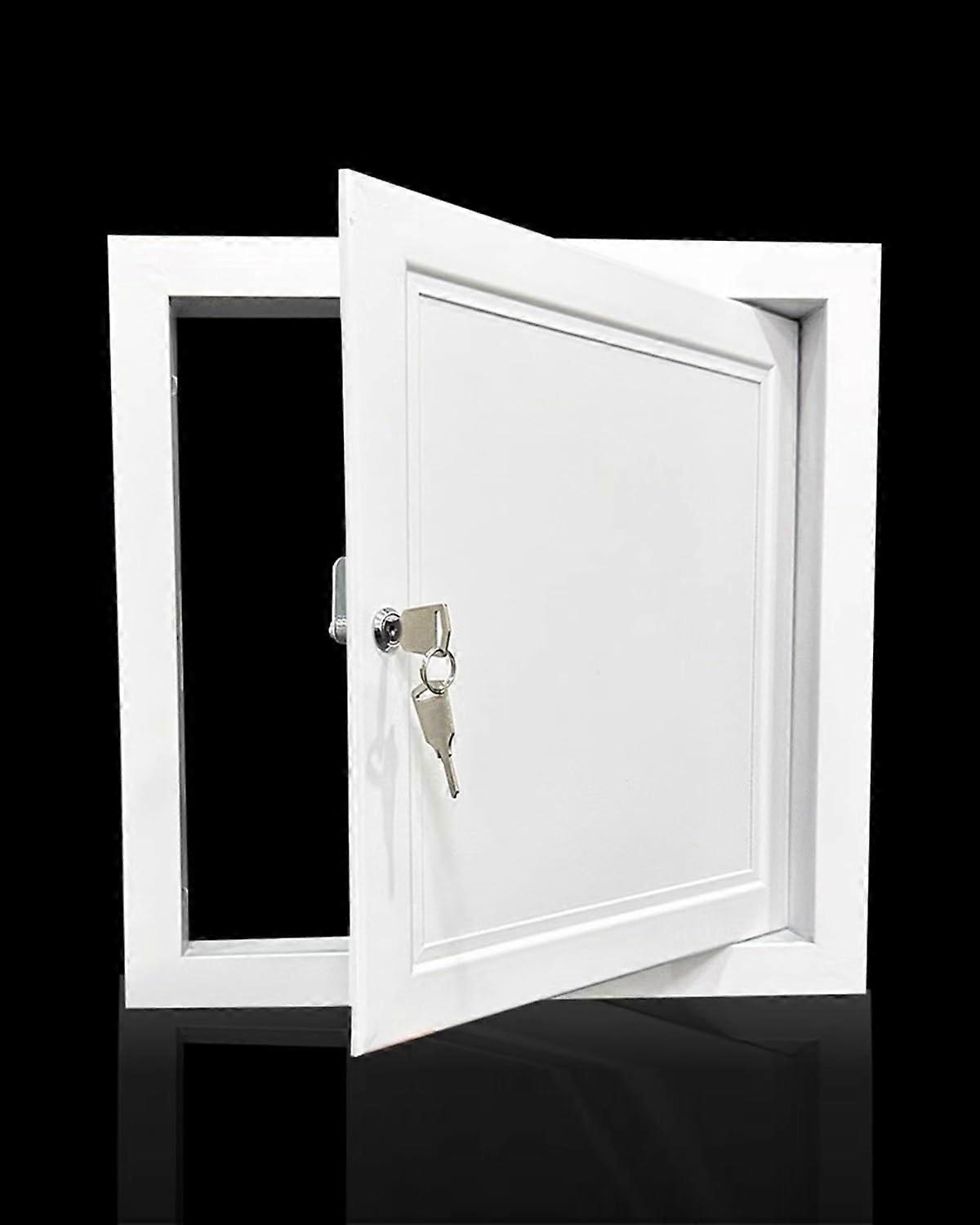 Lockable Drywall Access Panel with Keyed Lock, Metal Flush Mount Door 500x360mm Paintable Finish