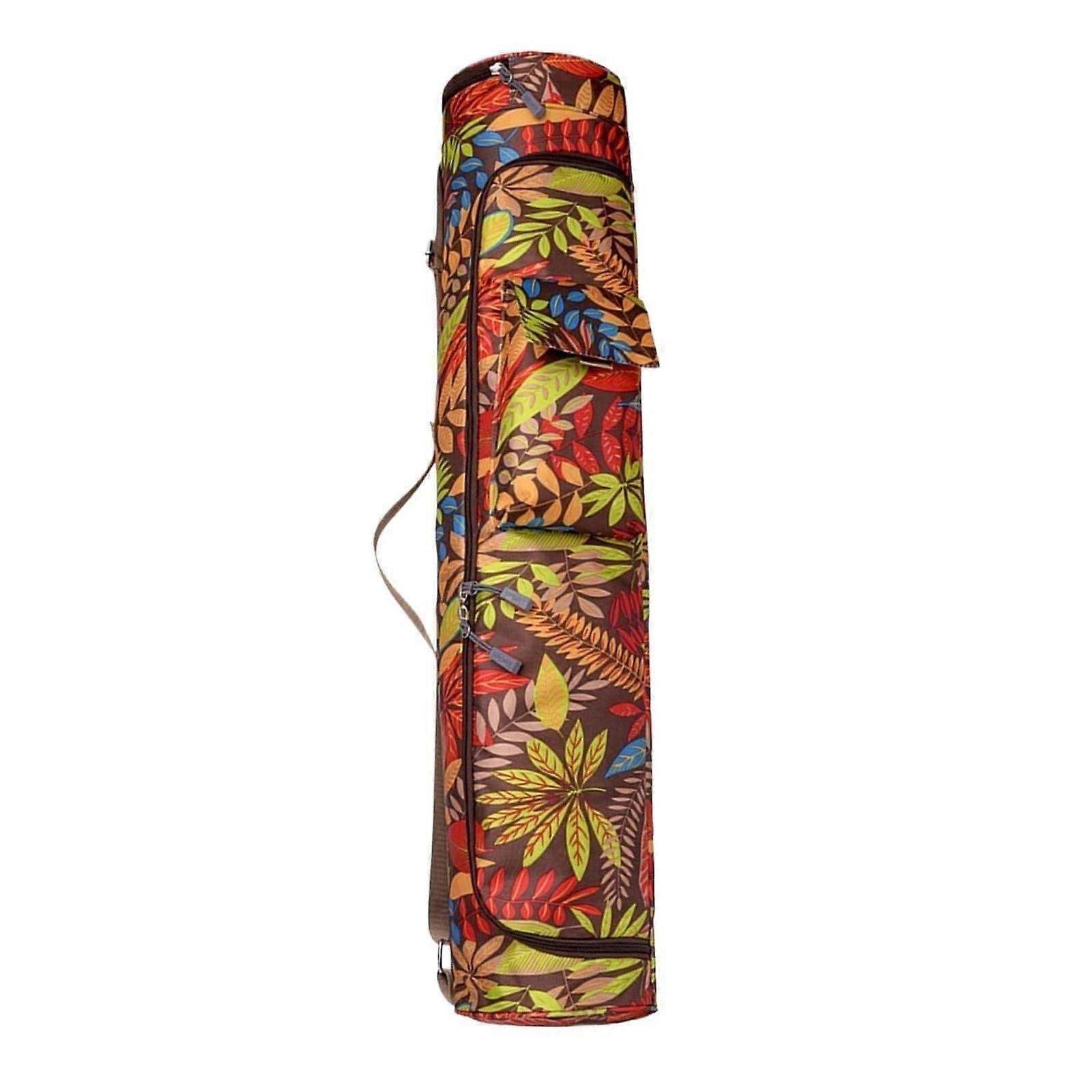 Printed Gym Backpack Yoga Mat Bag with Adjustable Strap and MultiPocket Storage Color 2