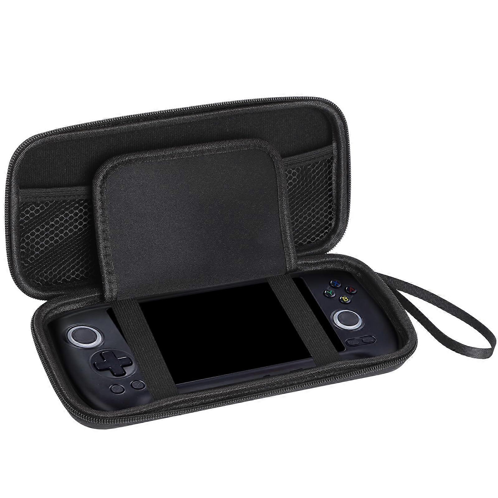 Carrying Case for Anbernic RG556 ImpactResistant Hard Shell with Accessory Compartments, Black
