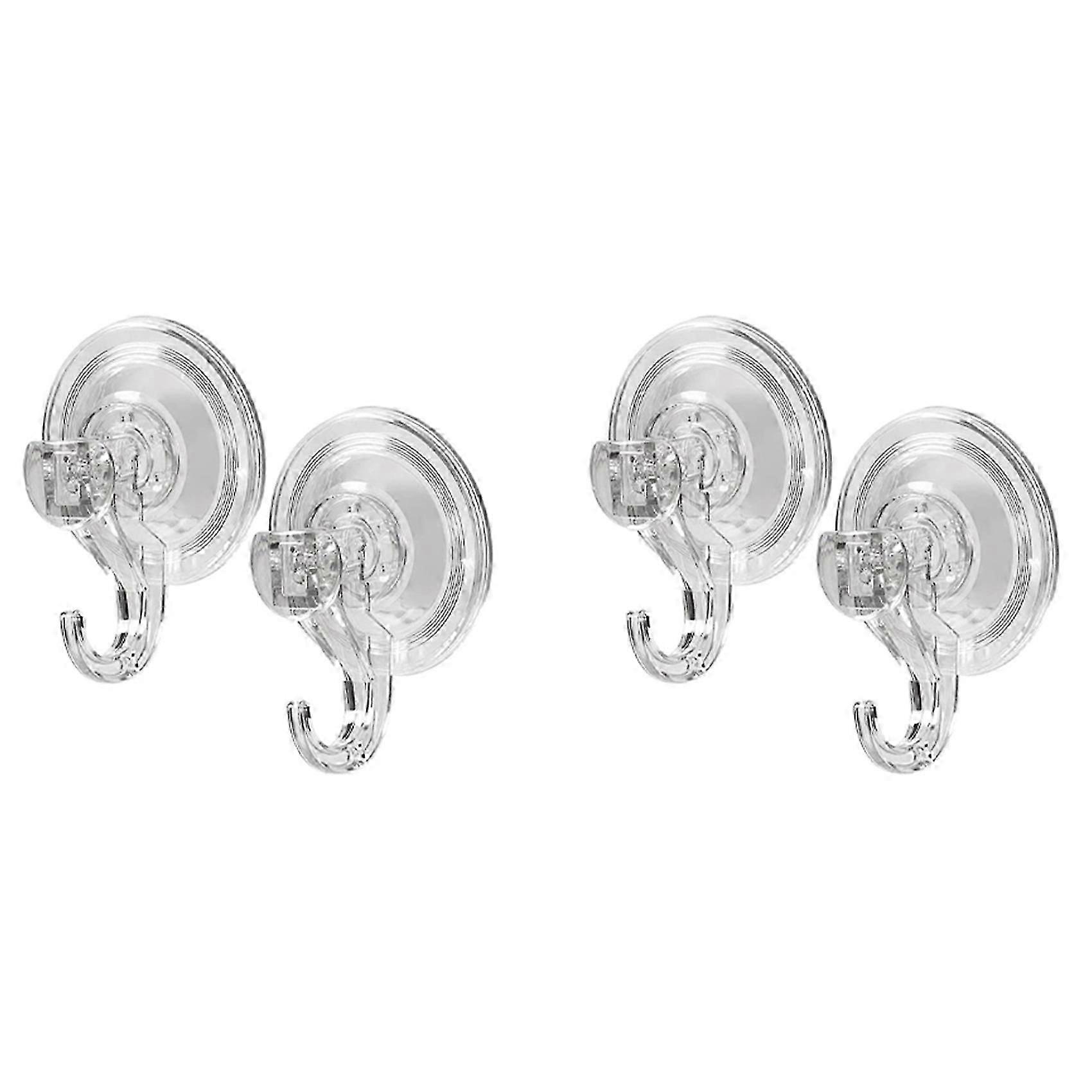 2X Transparent Reusable Heavy Duty Vacuum Suction Cup Hook